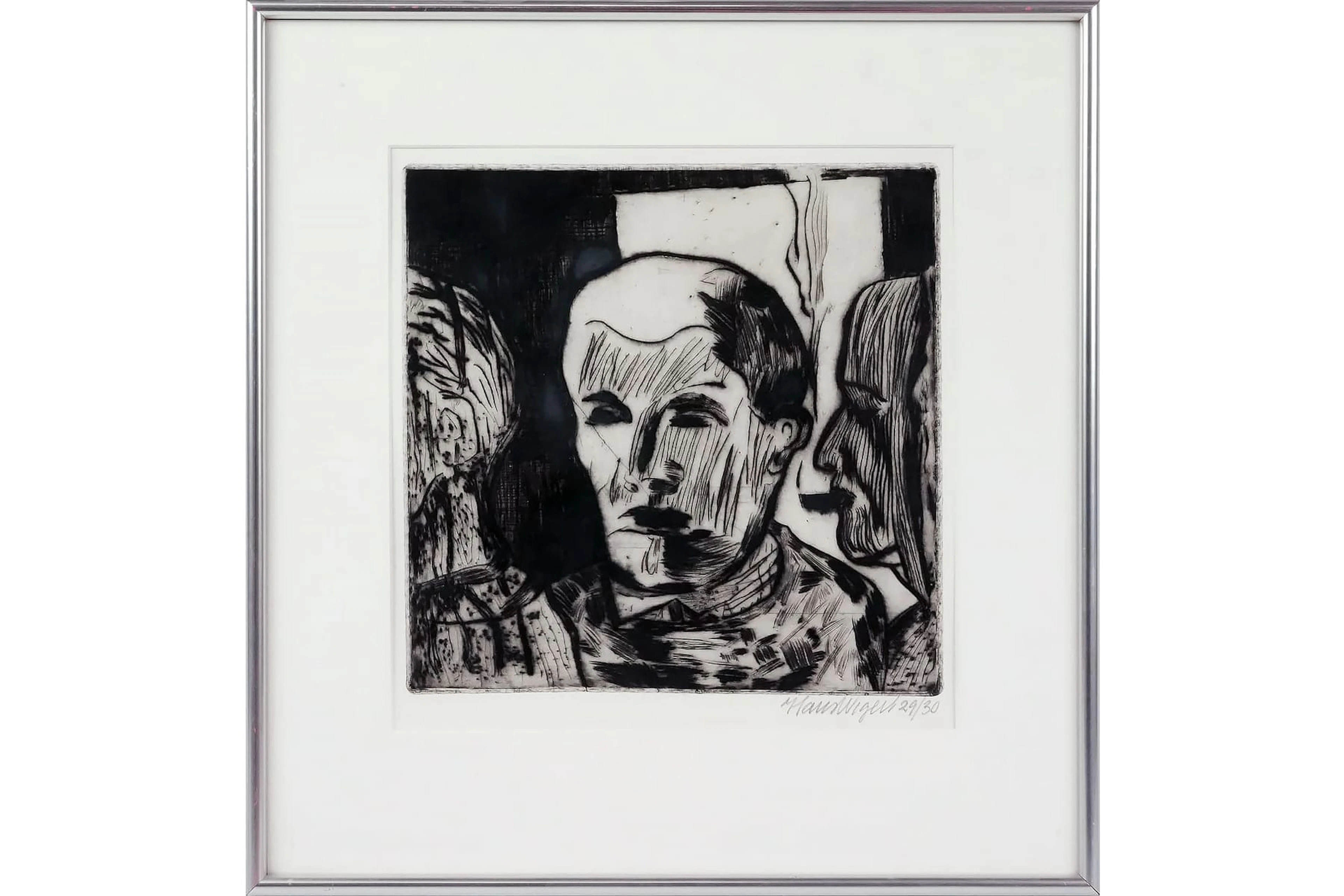 HANS WIGERT (1932-2015), torrnålsgravyr, "Om våren"
