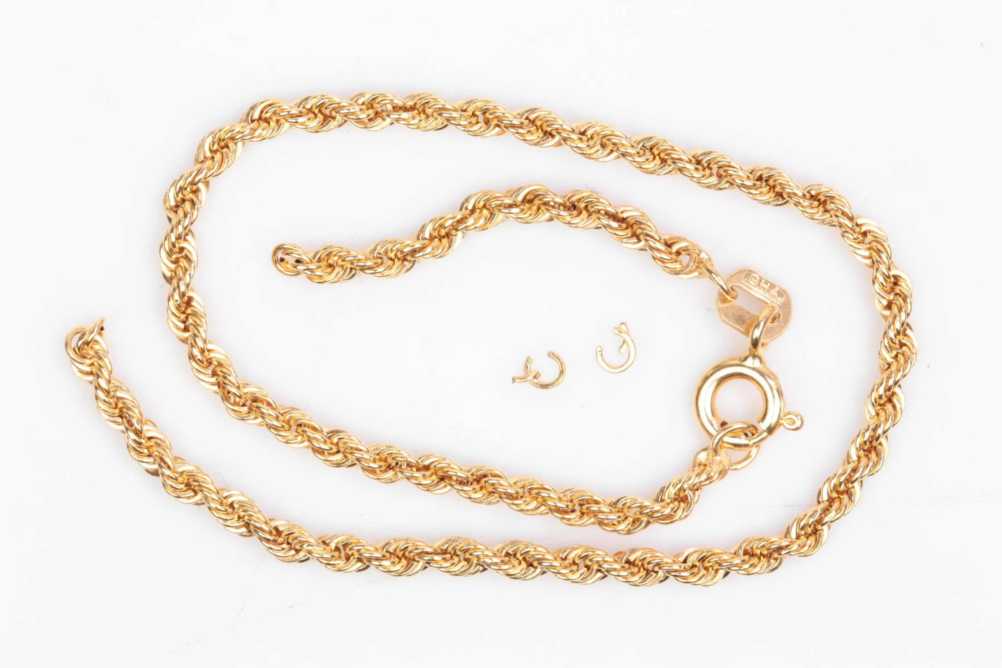 ARMBAND, cordell, defekt, guld, 18 k, ca 1,00 g, GHA