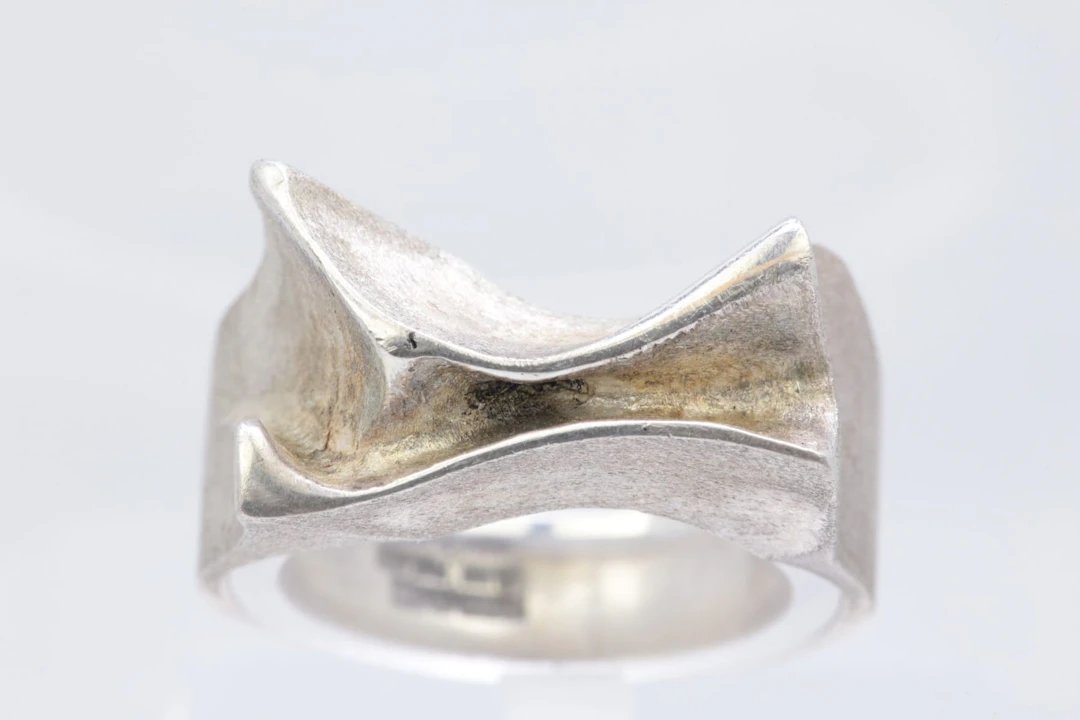 BJÖRN WECKSTRÖM (1935), ring, "Sirene", silver, Lapponia, Helsingfors