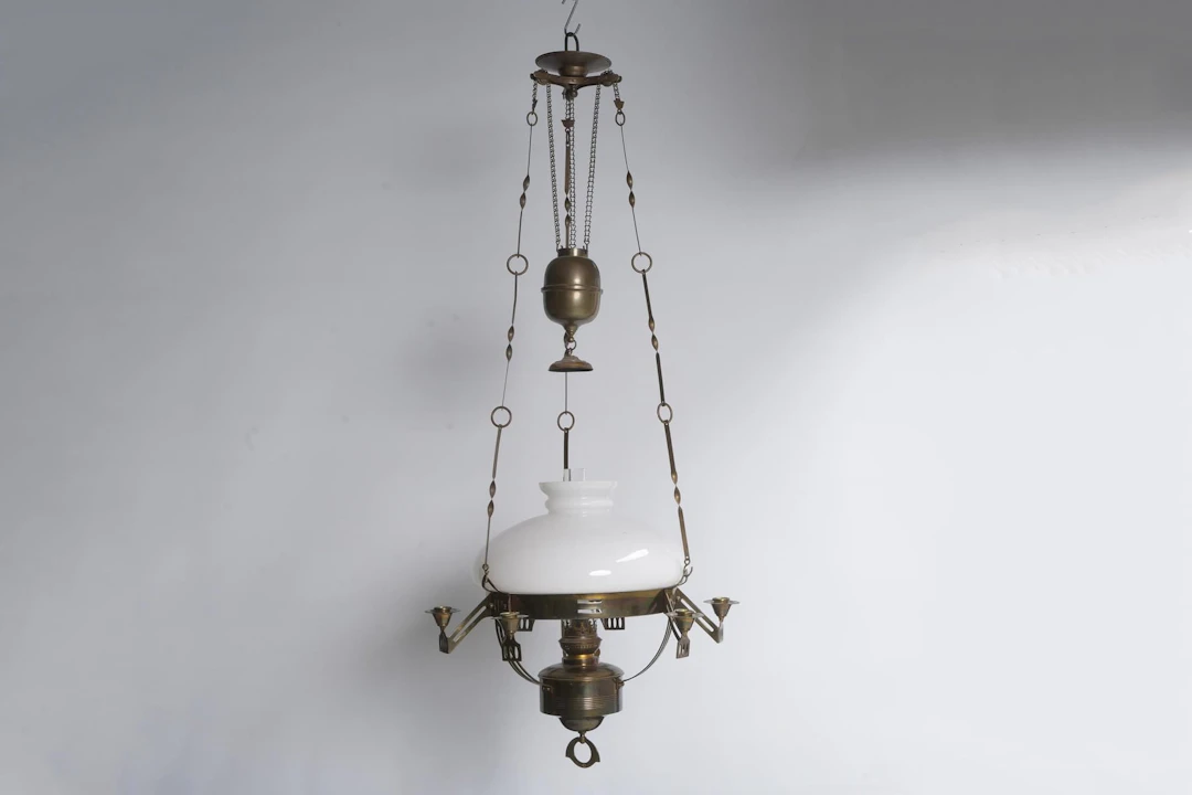 HÄNGFOTOGENLAMPA, jugend, Böhlmark, omkring år 1900