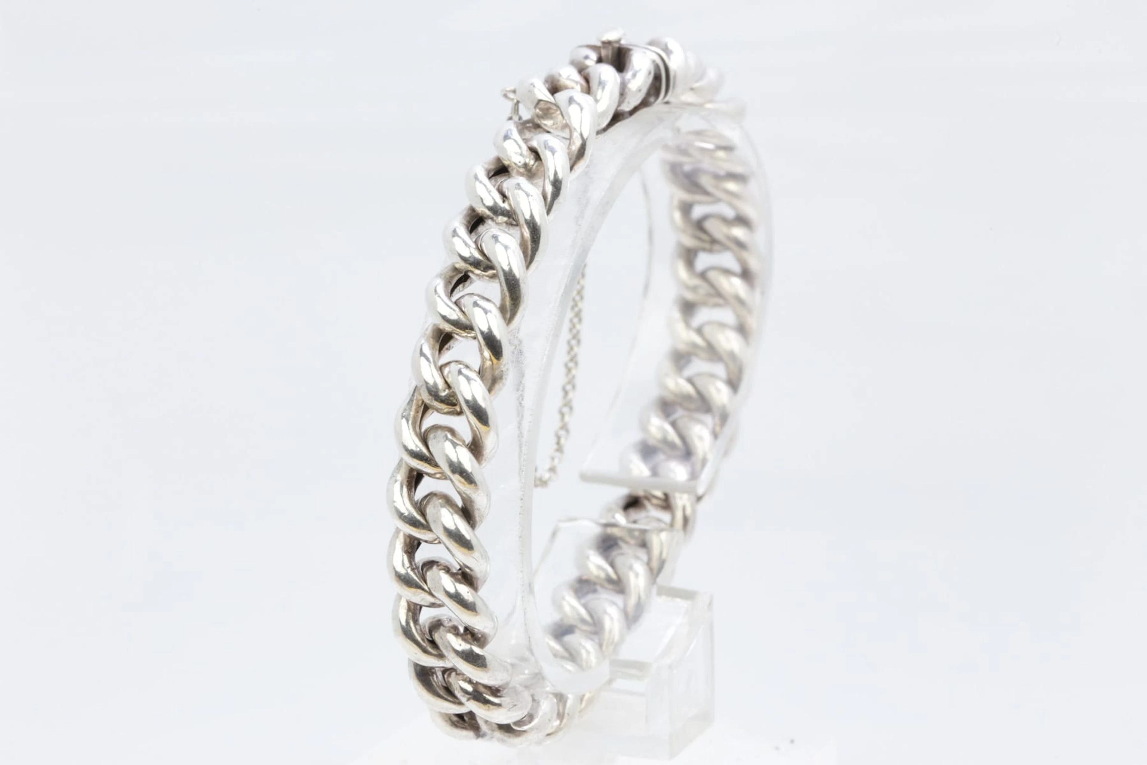 ARMBAND, pansar, ihåligt, silver, ca 17,17 g