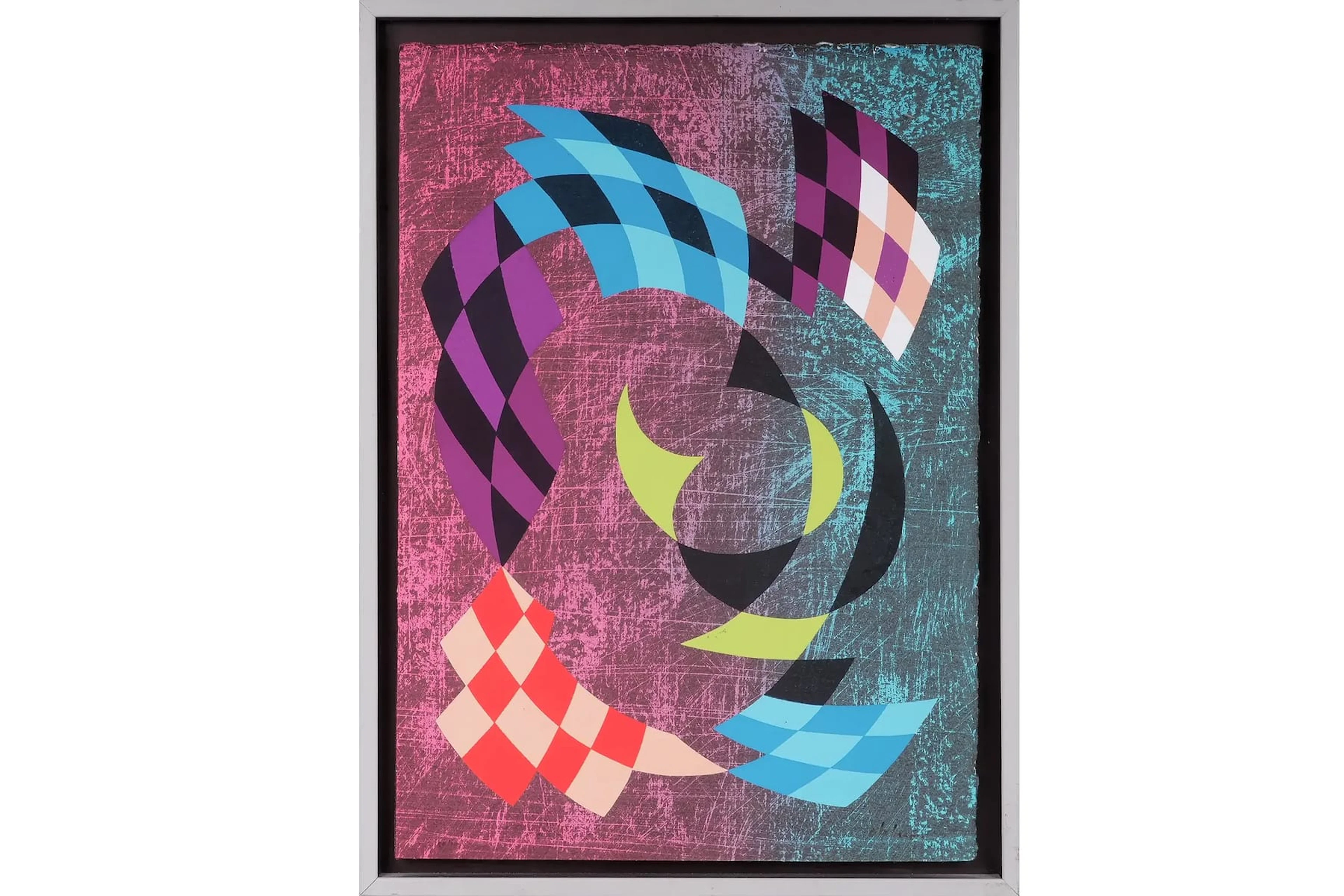 PIERRE OLOFSSON (1921-1996), färgserigrafi, "Turbulenza"