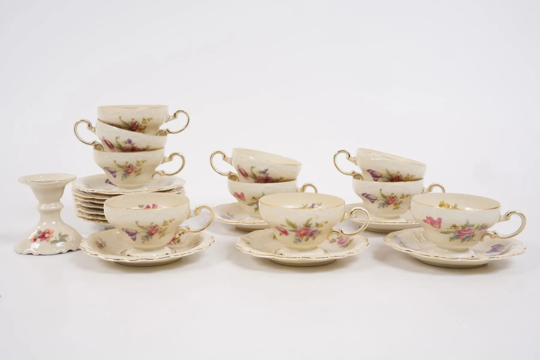 KAFFESERVISDELAR, 13 delar, "Pompadour", Rosenthal