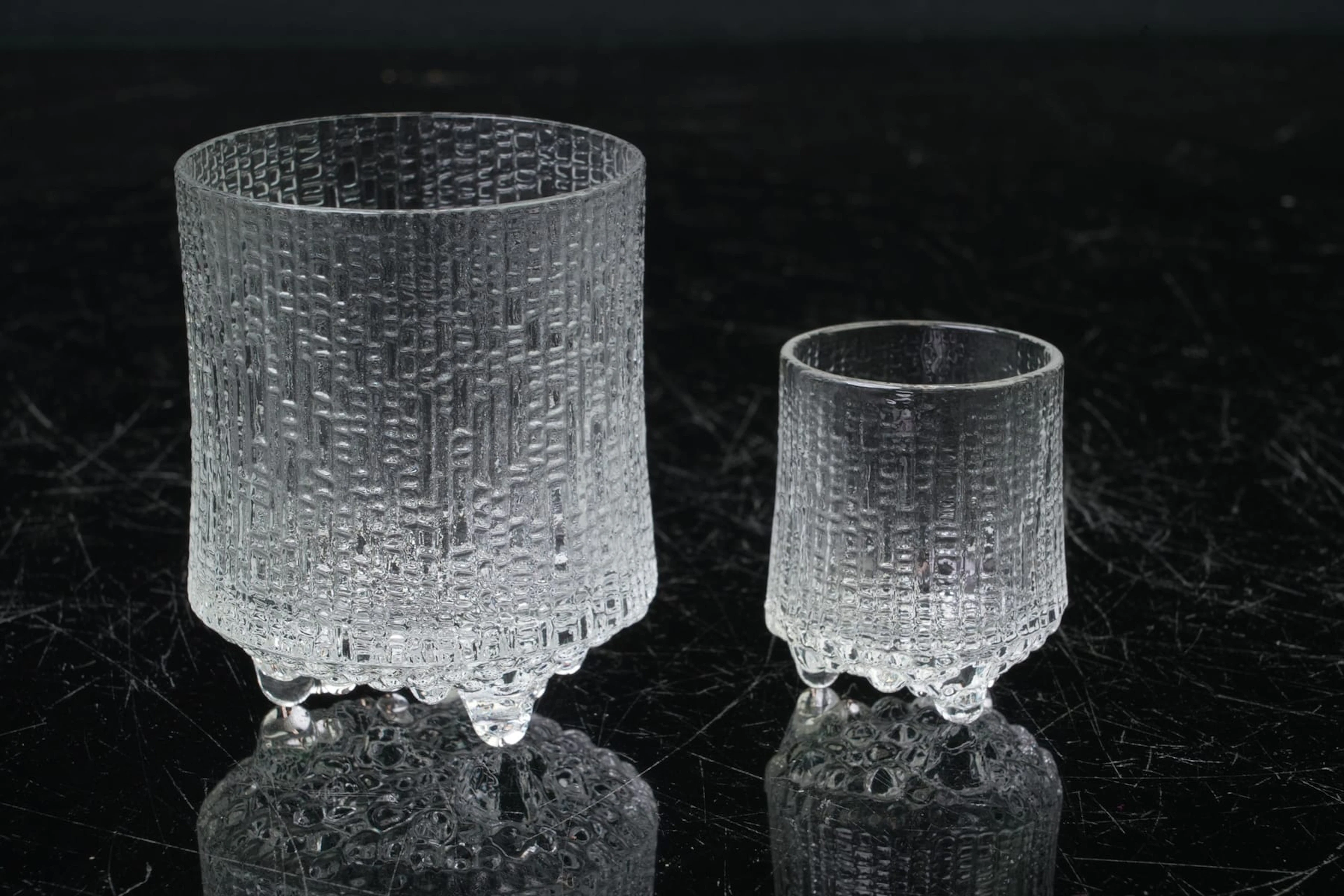 TAPIO WIRKKALA (1915-1985), selterglas, 6 st, samt snapsglas, 8 st