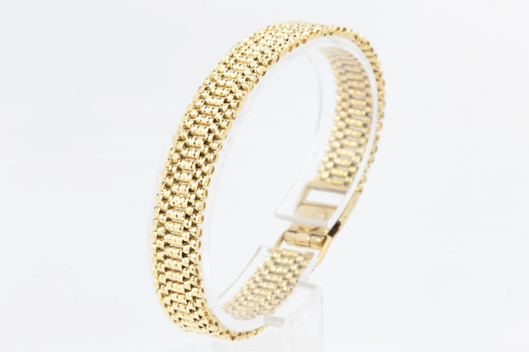 ARMBAND, guld, 18 k, ca 21,96 g, proberat