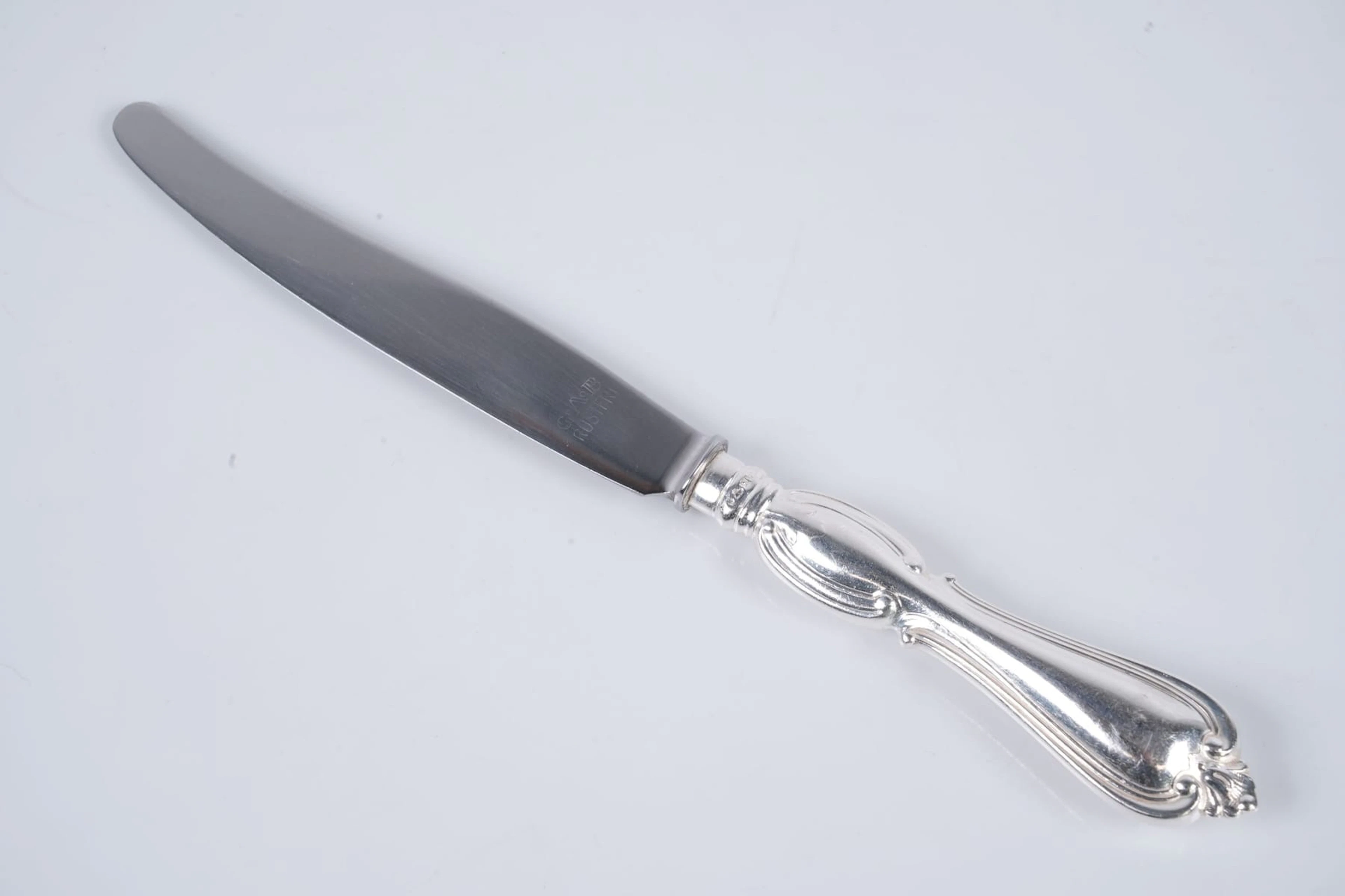 SMÖRGÅSKNIVAR, 11 st, silver, "Olga", GAB