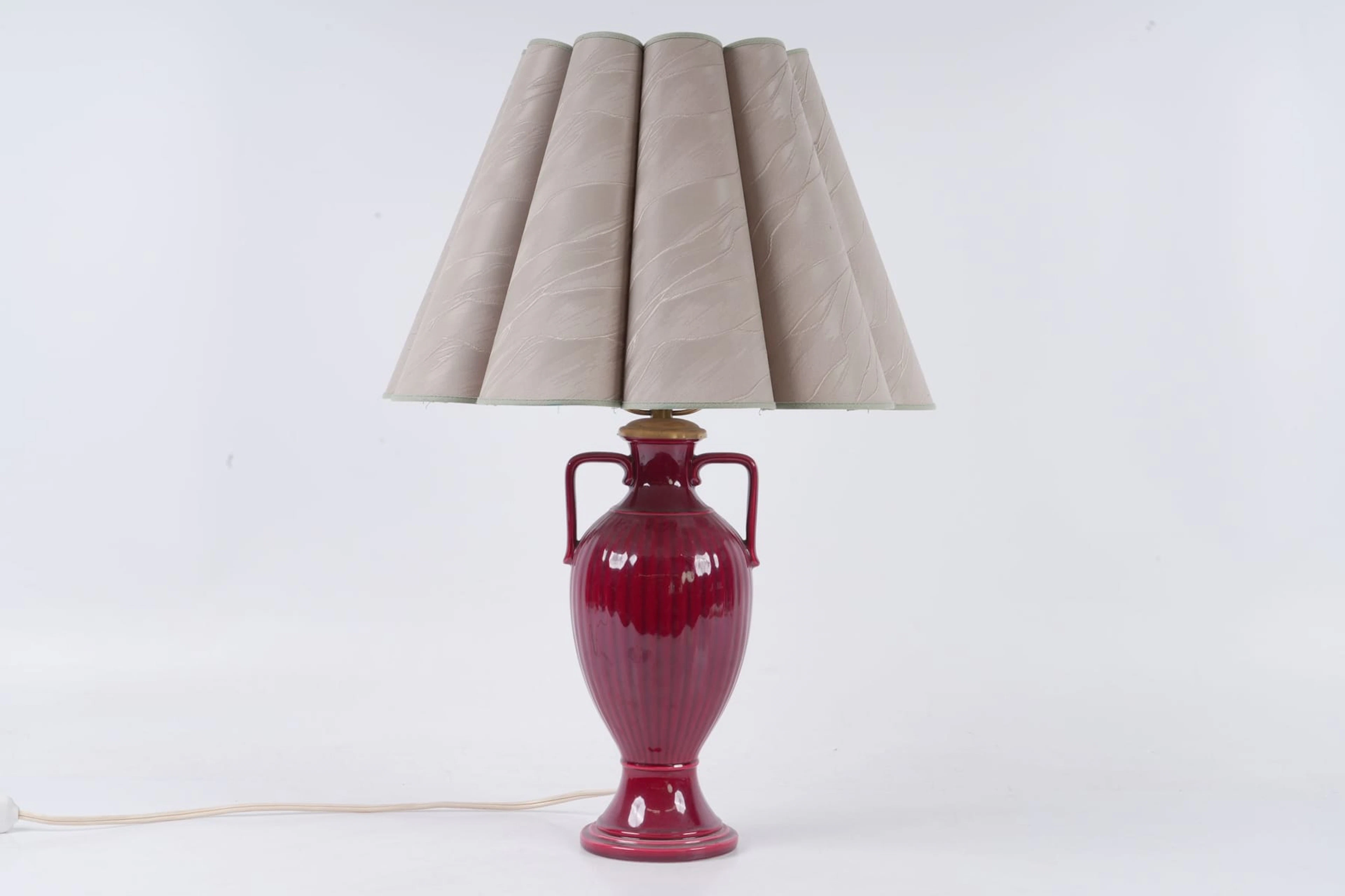 BORDSLAMPA, glaserad keramik, 1900-tal