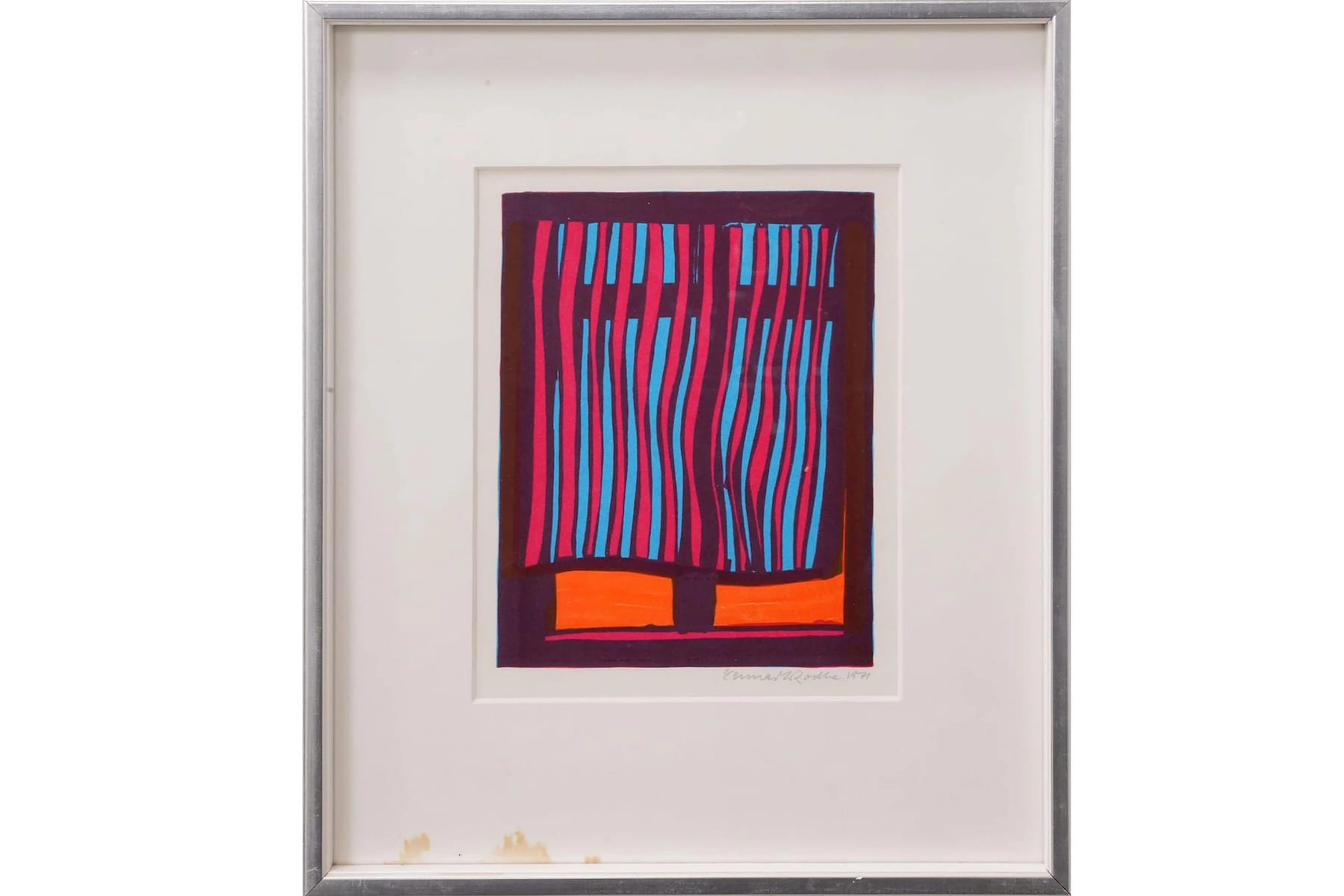 LENNART RODHE (1916-2005), färgserigrafi, "Sommarfönstret", 1971
