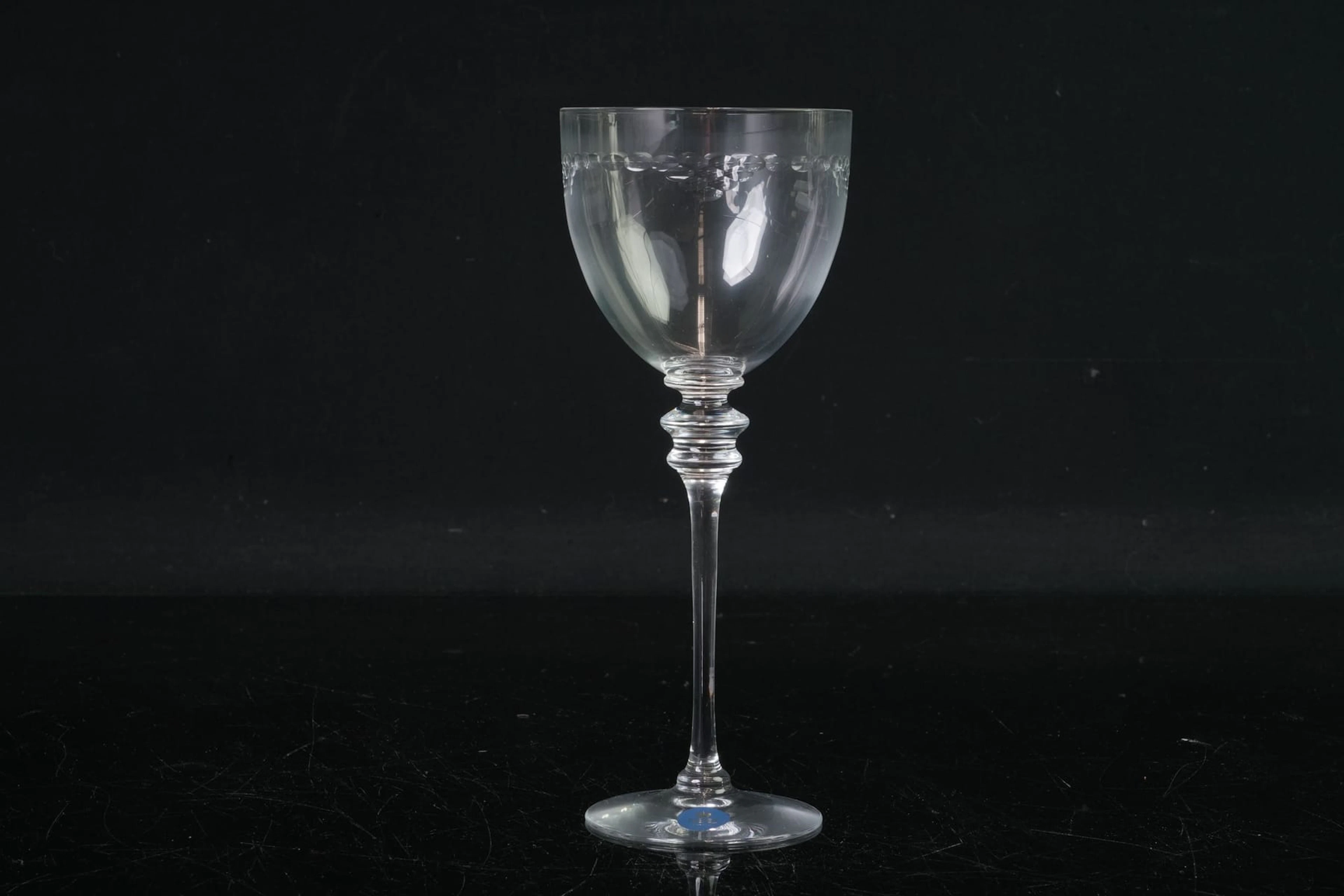 MICHAEL BANG (1942-2013), vitvinsglas, 12 st, "Aida", Royal Copenhagen