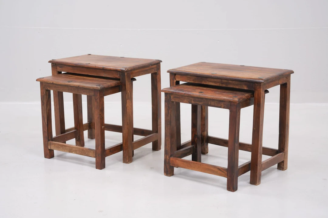 SATSBORD / SÄNGBORD, ett par, 1900-tal