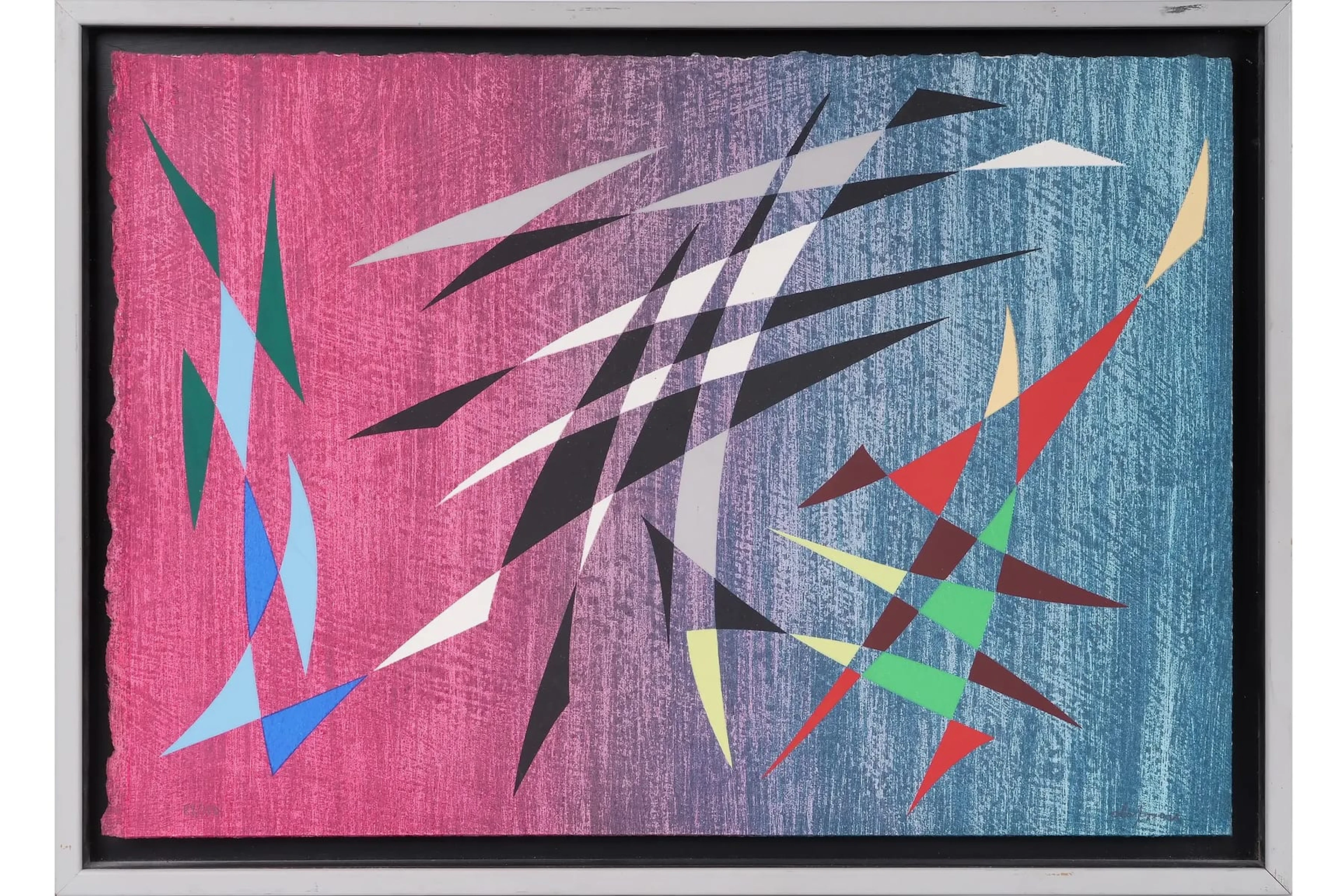 PIERRE OLOFSSON (1921-1996), färgserigrafi, "Crescendo"
