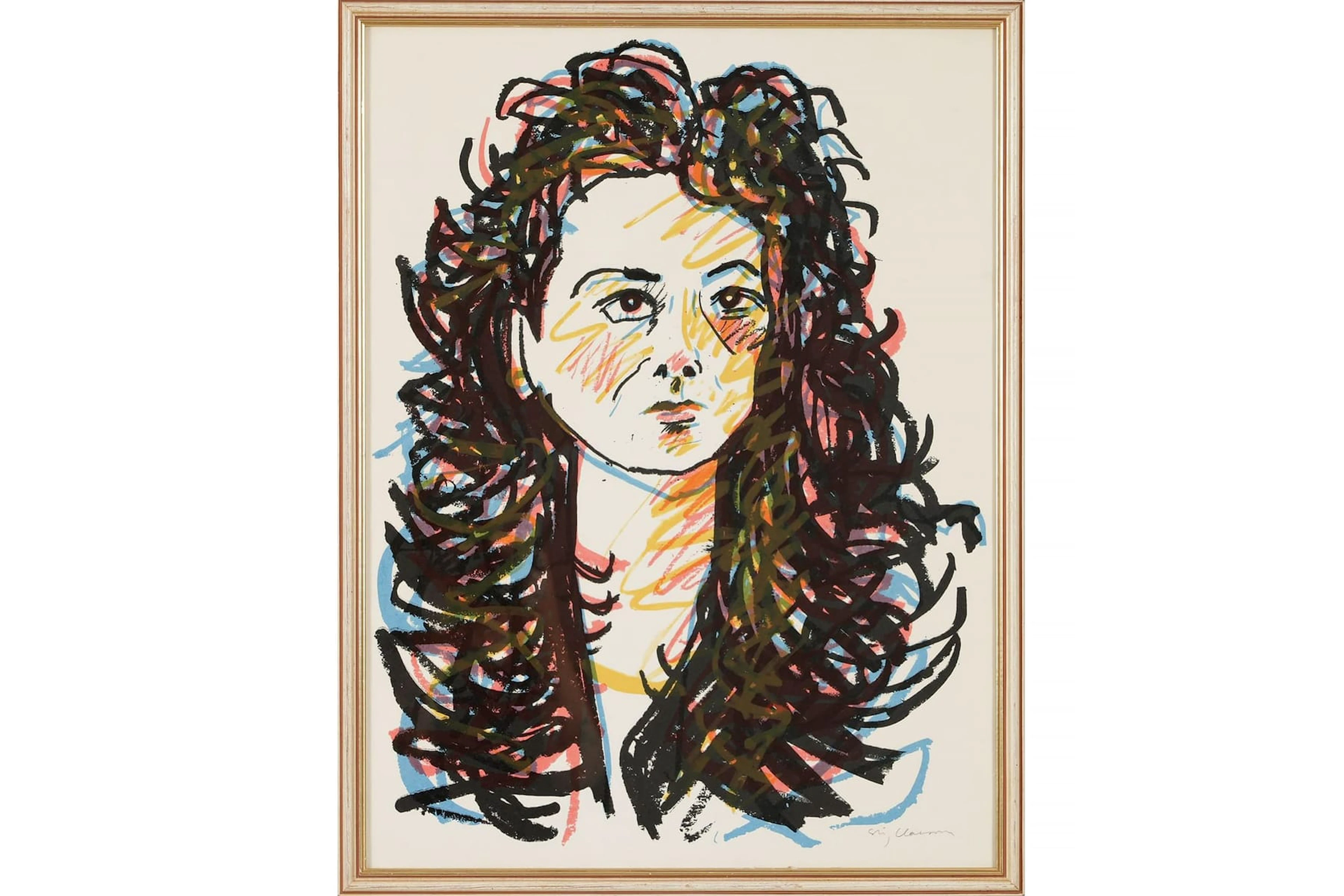 STIG CLAESSON "SLAS" (1928-2008), färglitografi