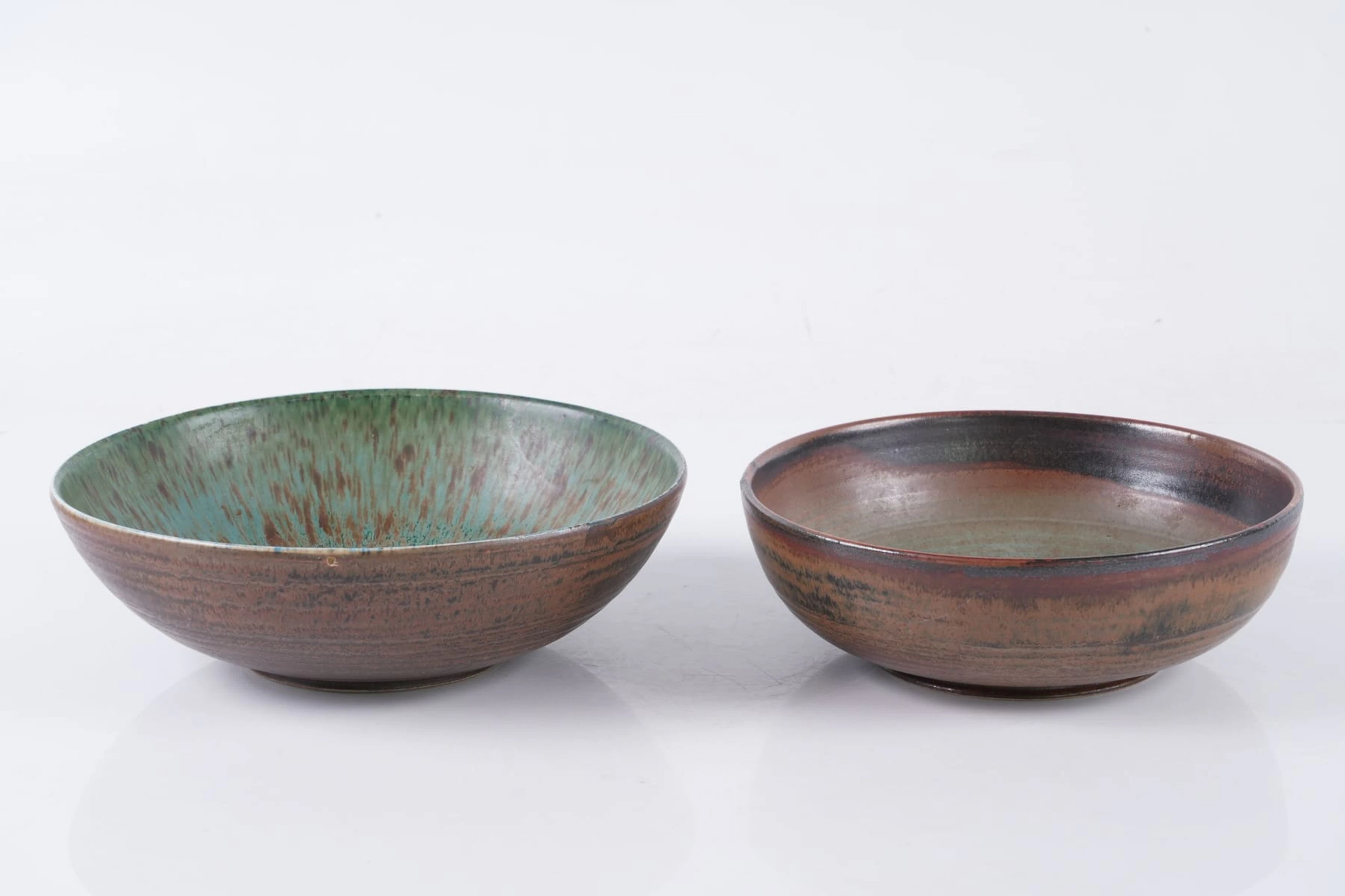 ANJA JAATINEN-WINQVIST (1934-2015), skålar, 2 st, stengods, Arabia
