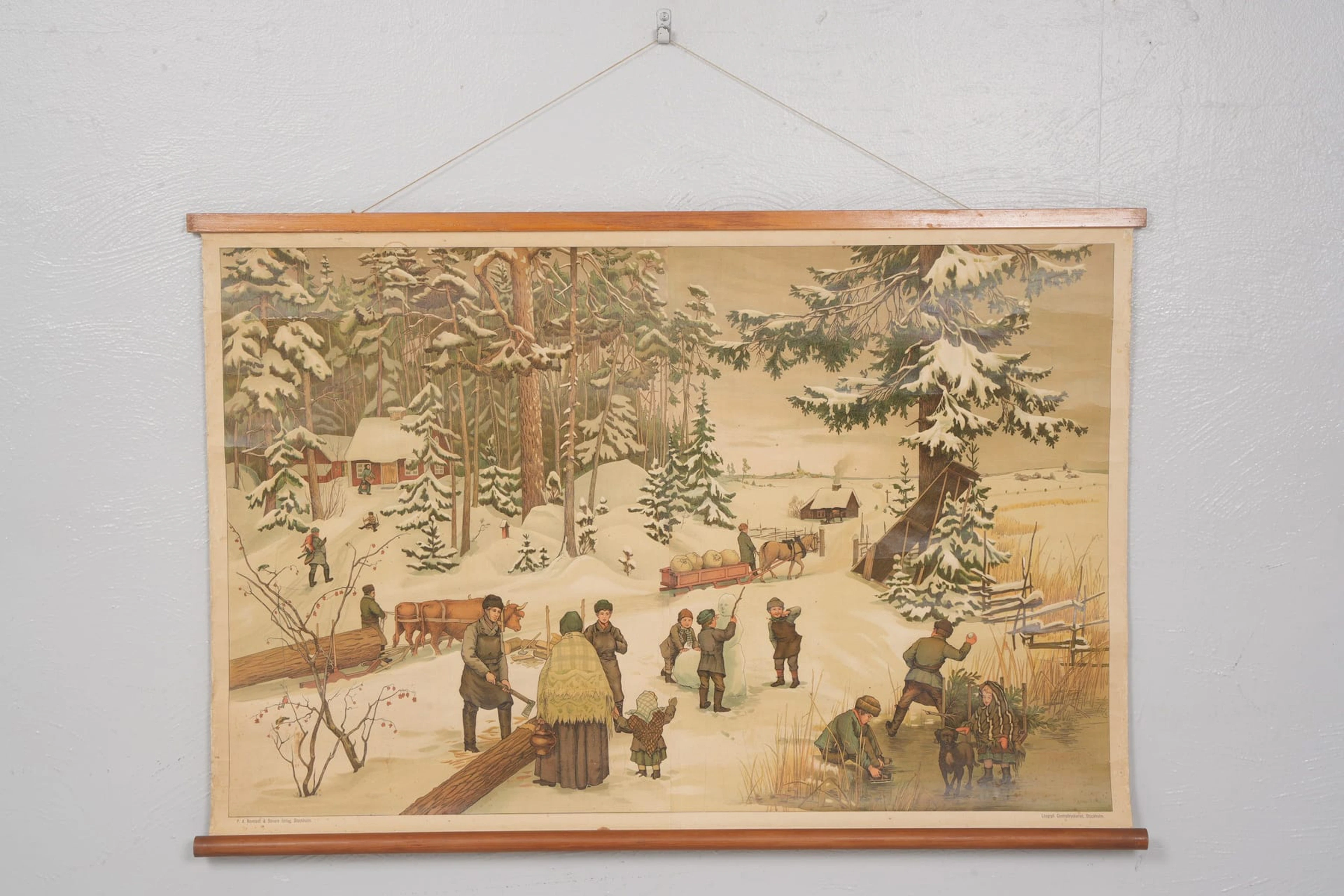 SKOLPLANSCH, P.A Norstedt & Söner, Stockholm