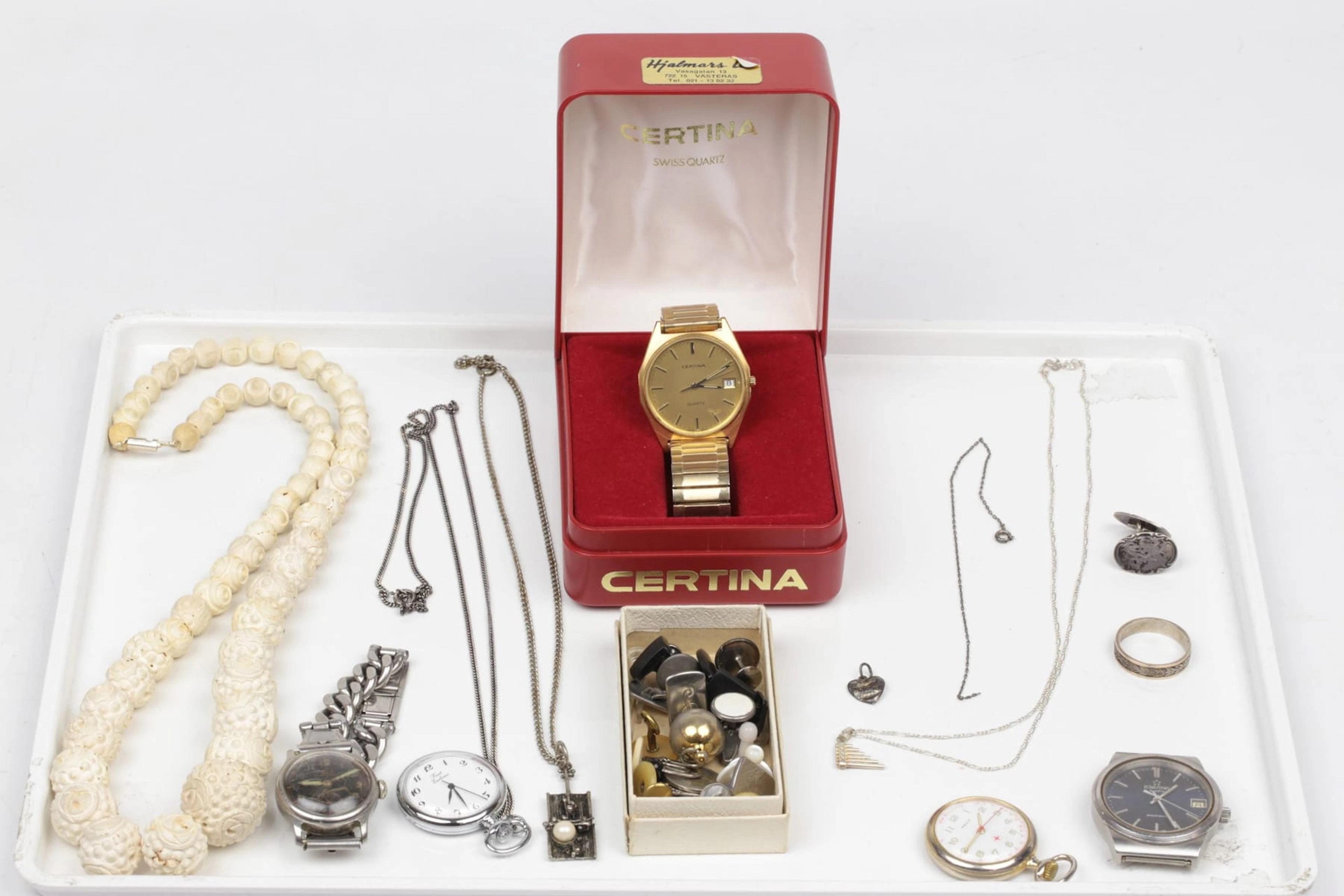 ARMBANDSUR, 3 st, Certina, Eterna, Mido Multifort, mormorsur, 2 st