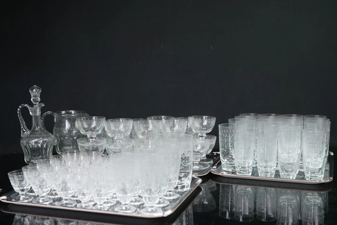 GLASSERVIS, 95 delar, 1900-tal