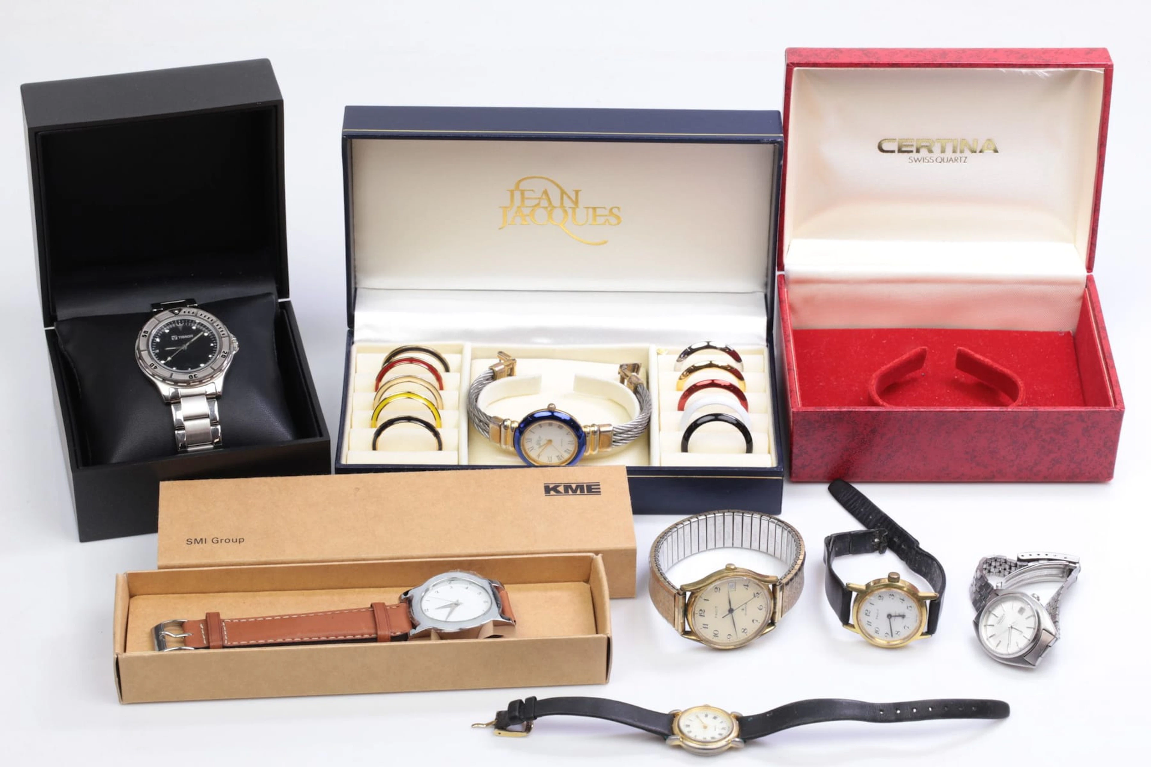 ARMBANDSUR, st, bl.a. Seiko, Jean Jacques, Facit