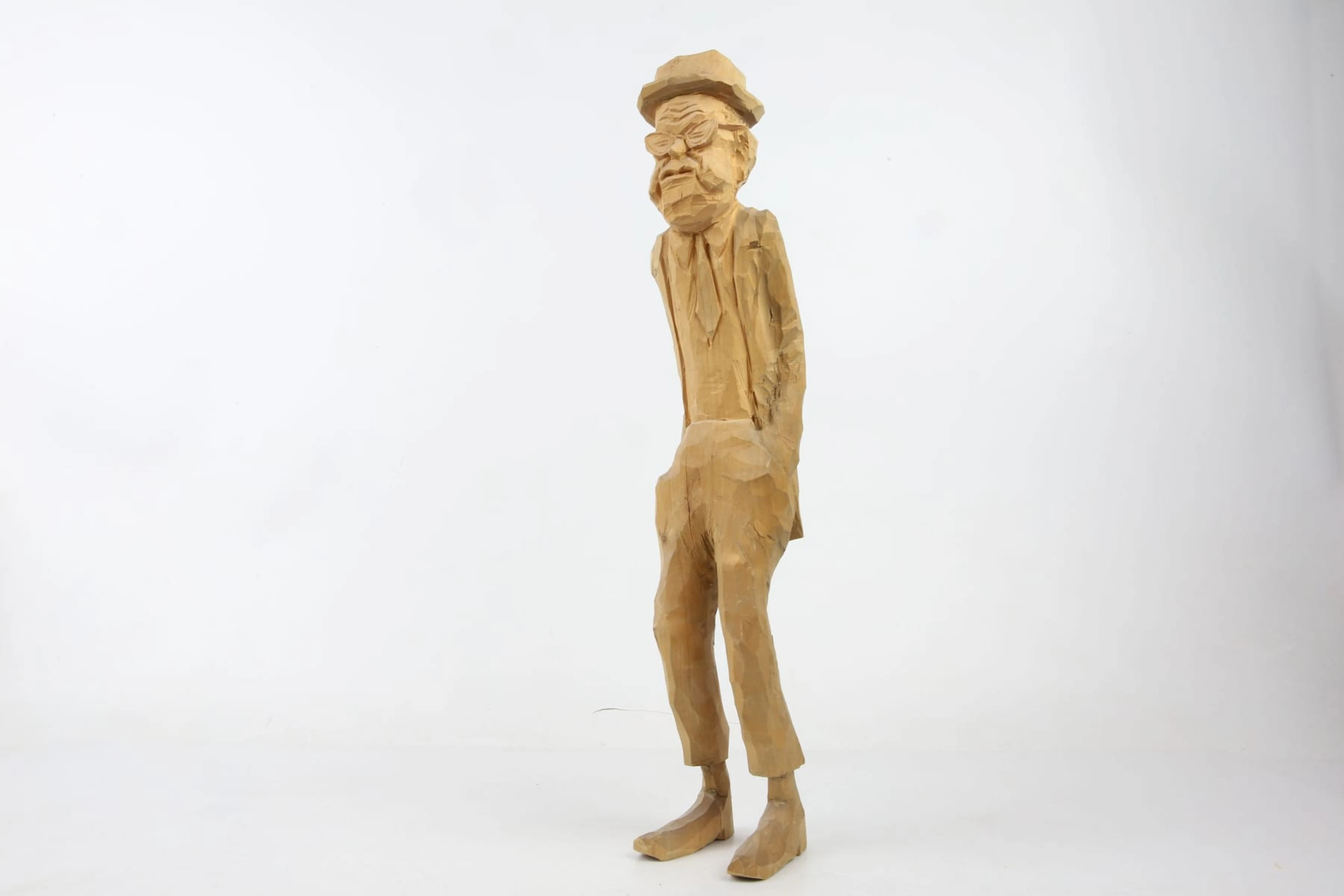 WERNER SJÖBERG (1920-1992), figurin, skuret trä