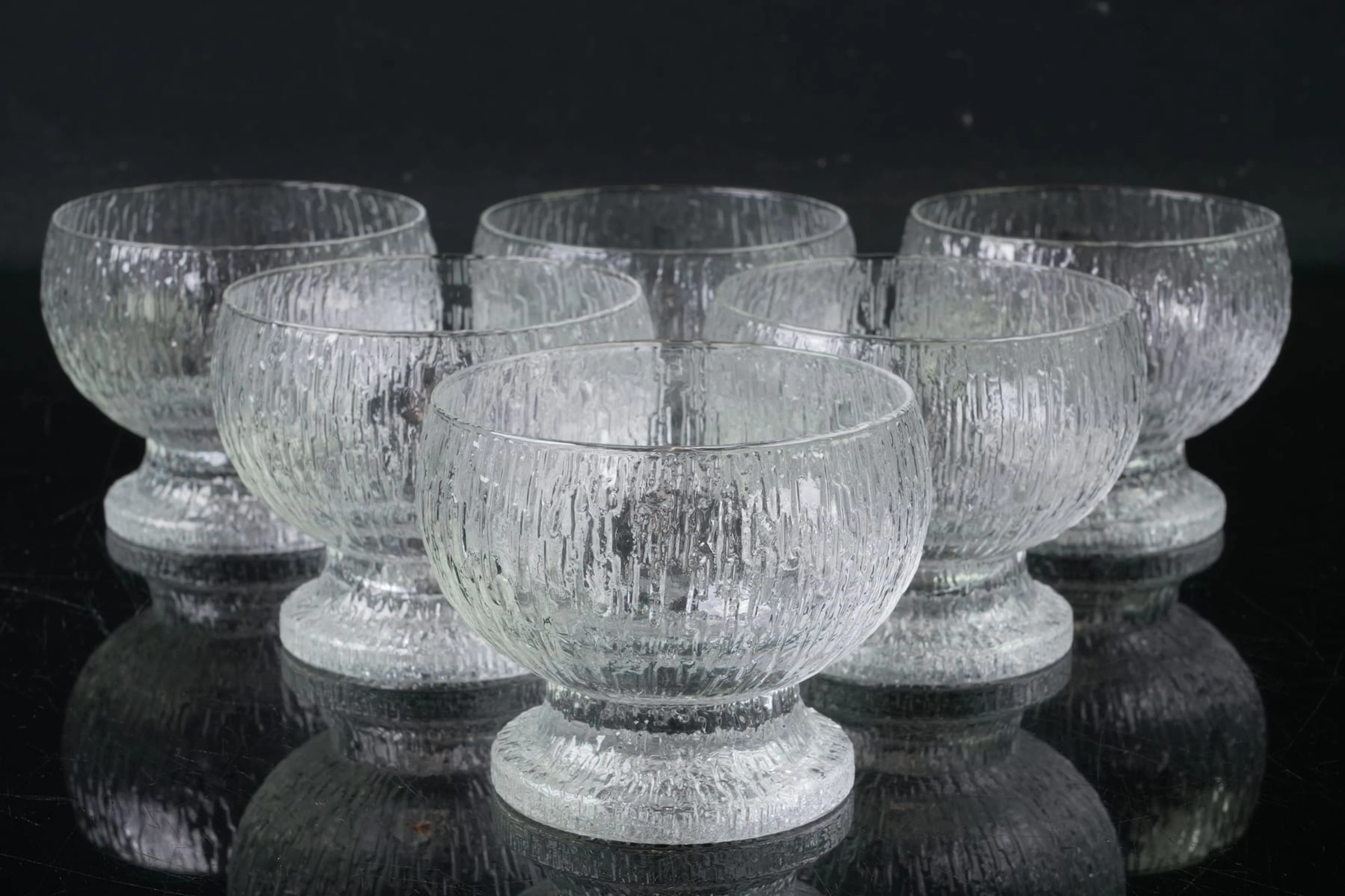 TIMO SARPANEVA (1926-2006), dessertskålar, 6 st, "Kekkerit", Iittala