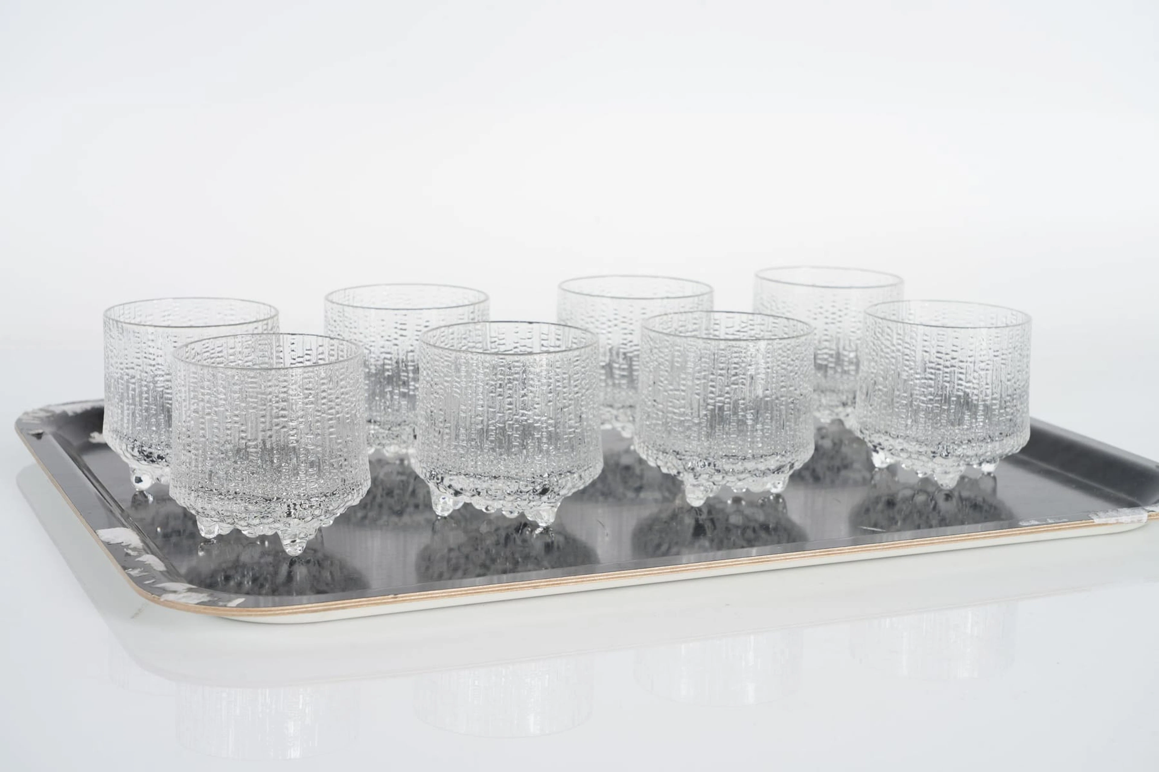 TAPIO WIRKKALA (1915-1985), selterglas, 8 st, "Ultima Thule", Iittala, Finland