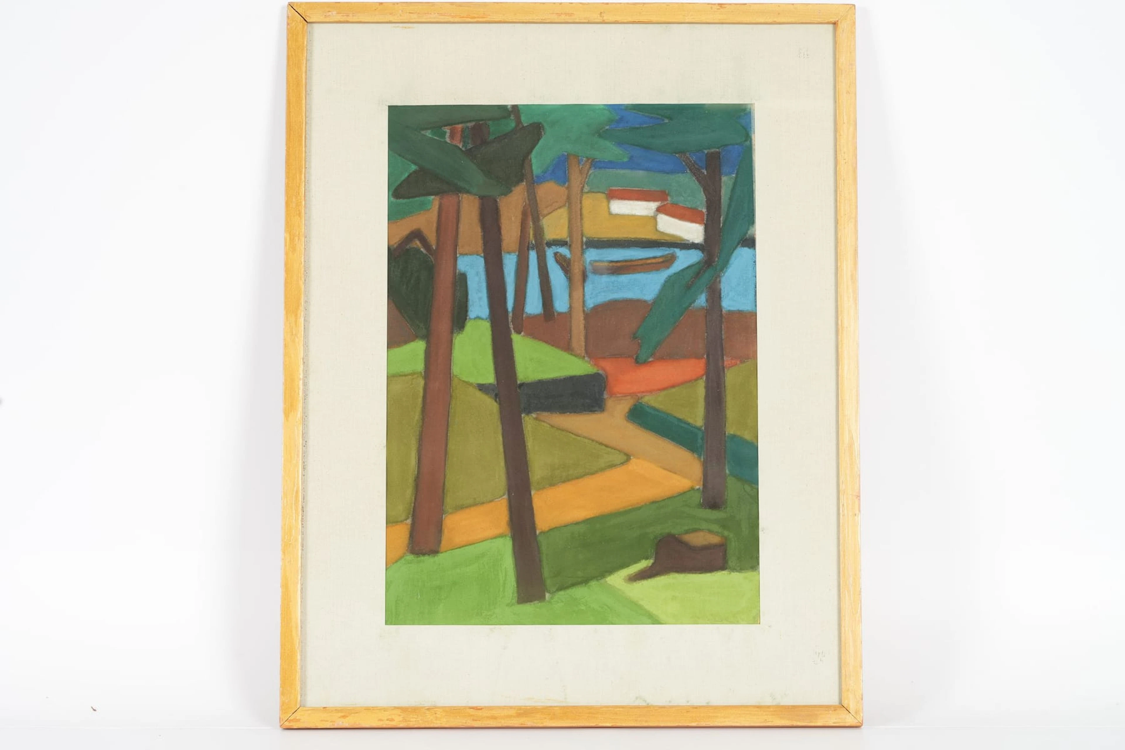 PER ADDE (1926-2020), gouache, "Tallen"