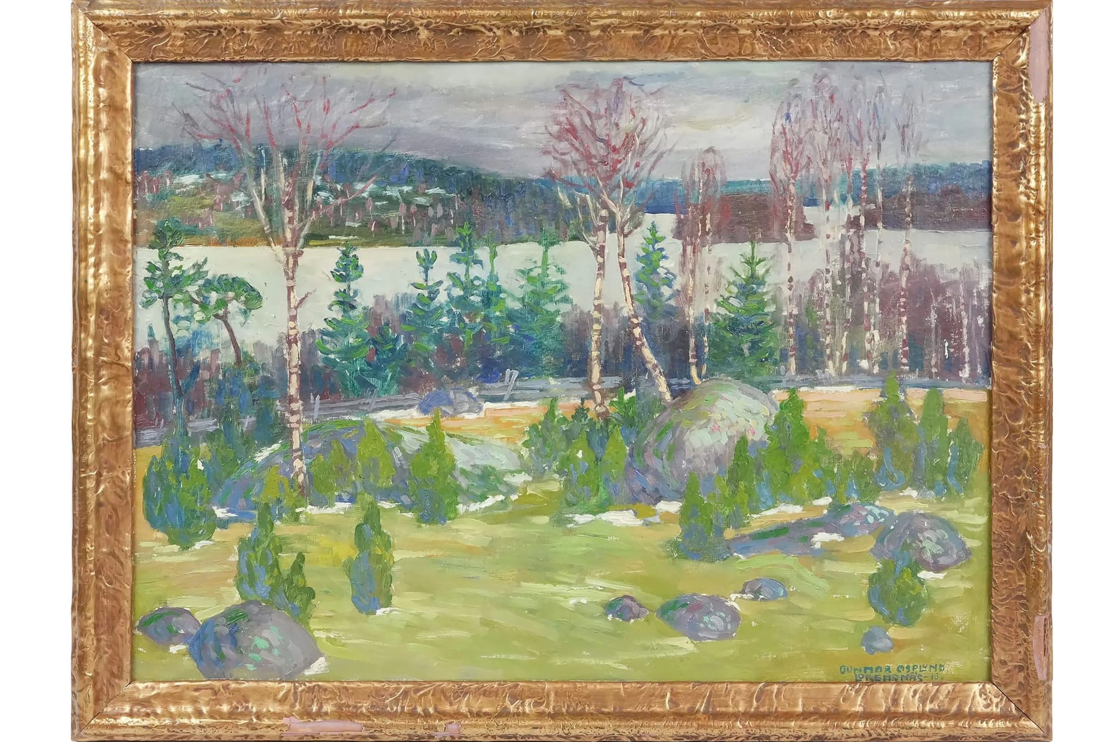 GUNNAR ASPLUND (1893-1965), olja på duk, "Lorensnäs"