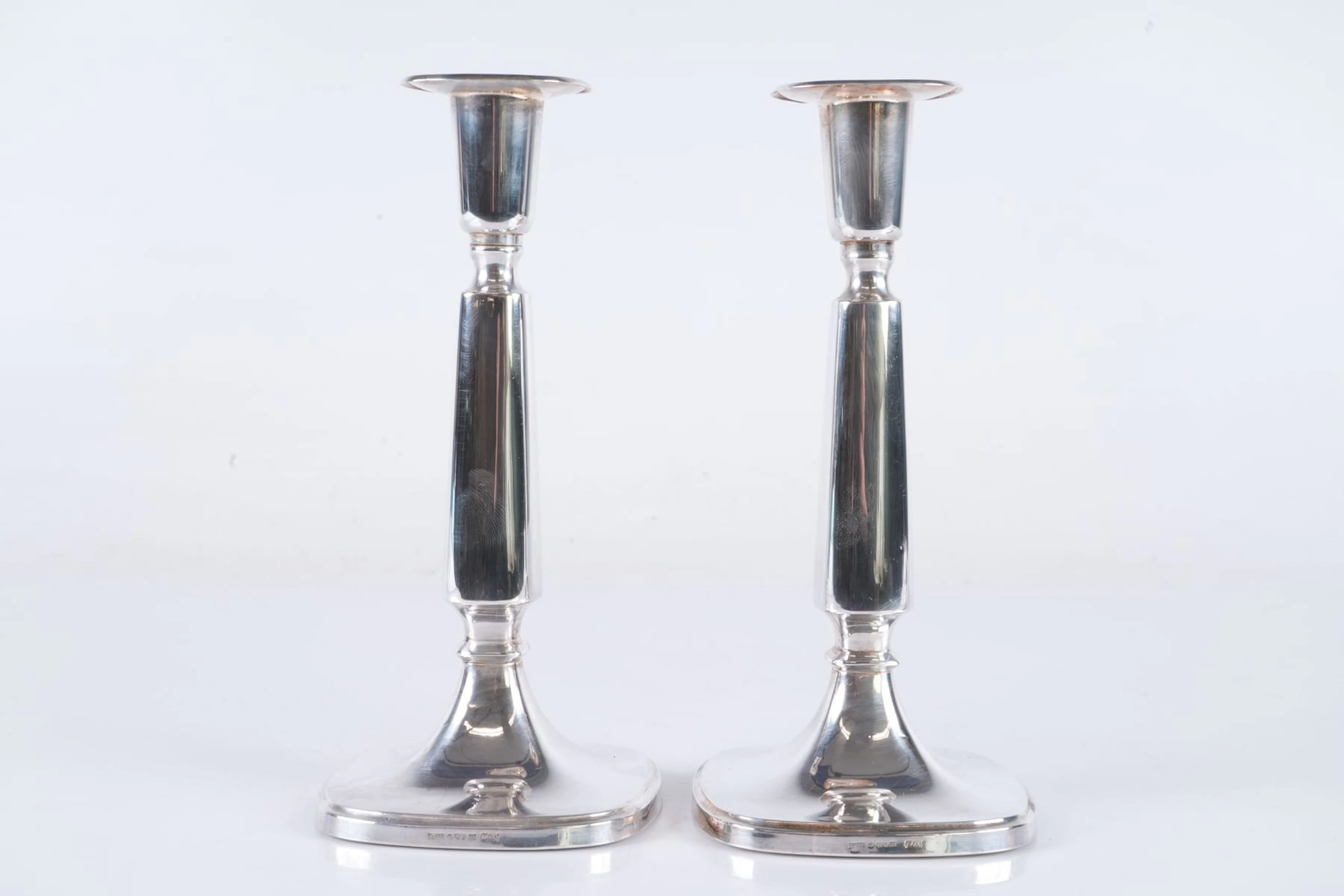 TORE ELDH (1906-1967), ljusstakar, ett par, silver, Ceson, 1968