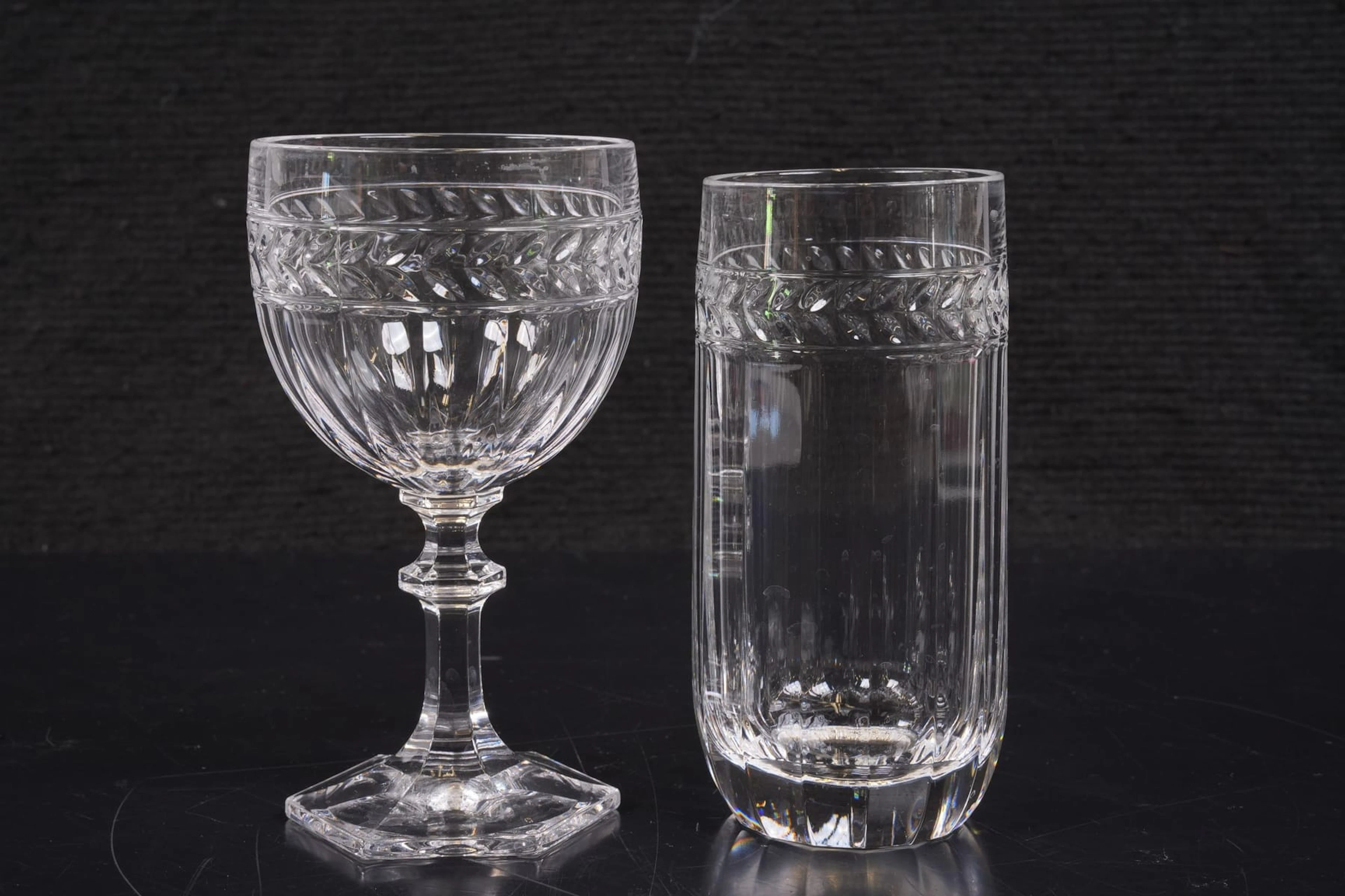 GLASSERVISDELAR, 9 st, kristall, "Miss Desiree", Villeroy & Boch