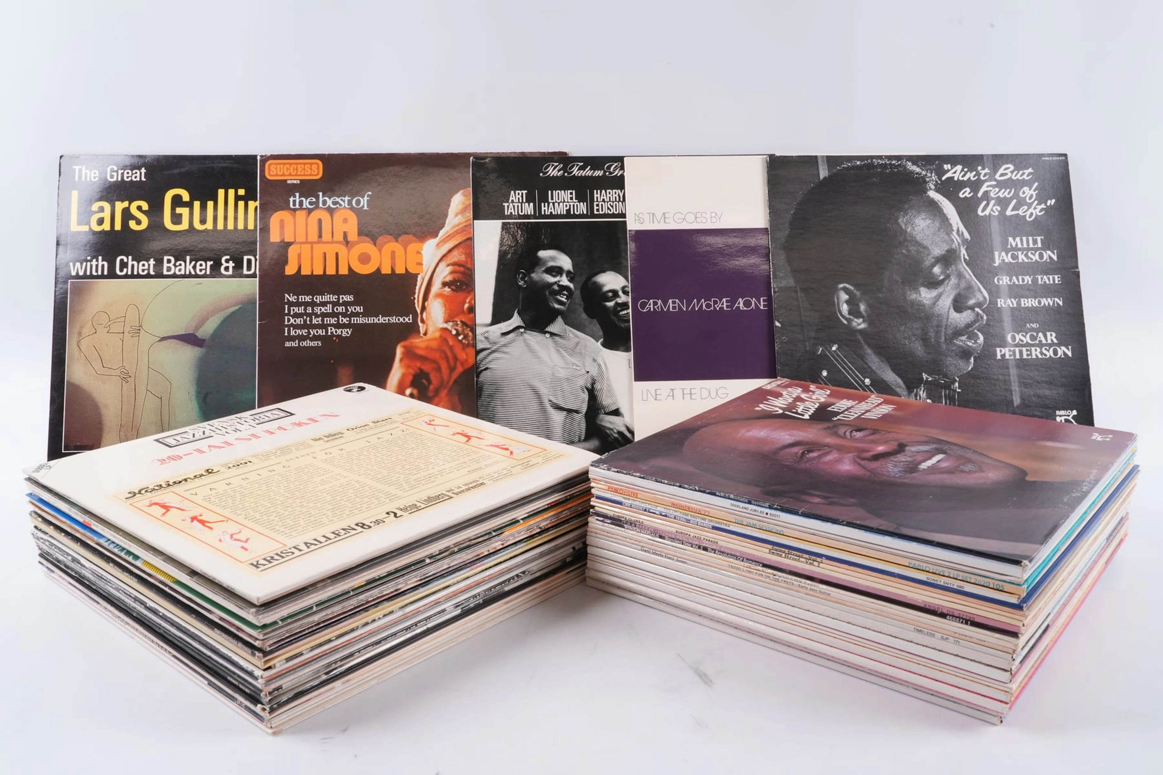 PARTI med LP-SKIVOR, Jazz, bl.a. Nina Simone, Lars Gullin, Ella Fitzgerald