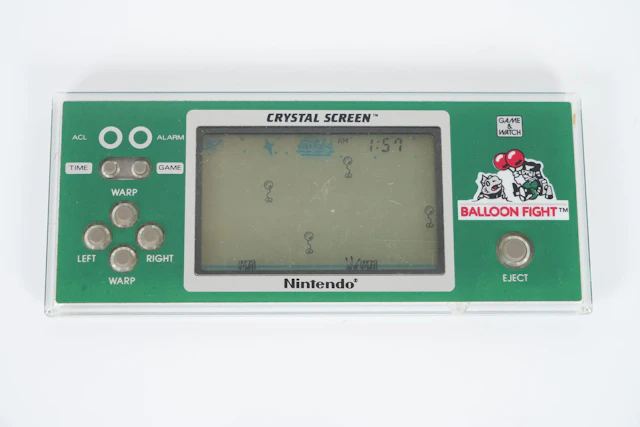 SPELKONSOL, Game & Watch, "Balloon fight", Crystal Screen, Nintendo