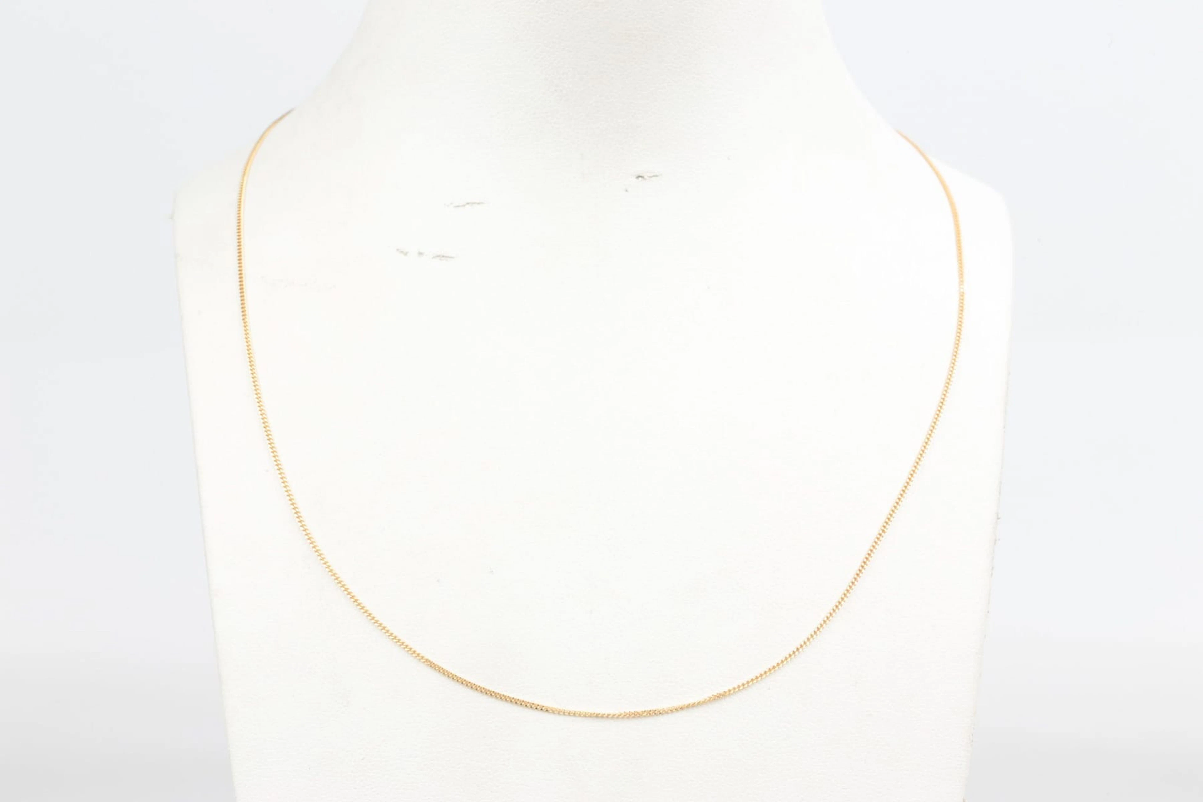 HALSKEDJA, pansar, guld, 18 k, ca 1,35 g