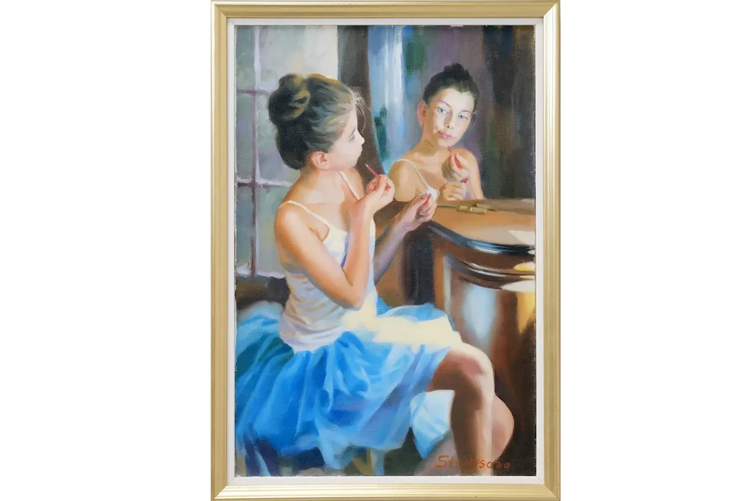 NADEZDA STRELTSOVA (Ryssland/Tyskland, 1973), olja på duk, "Ballerina"