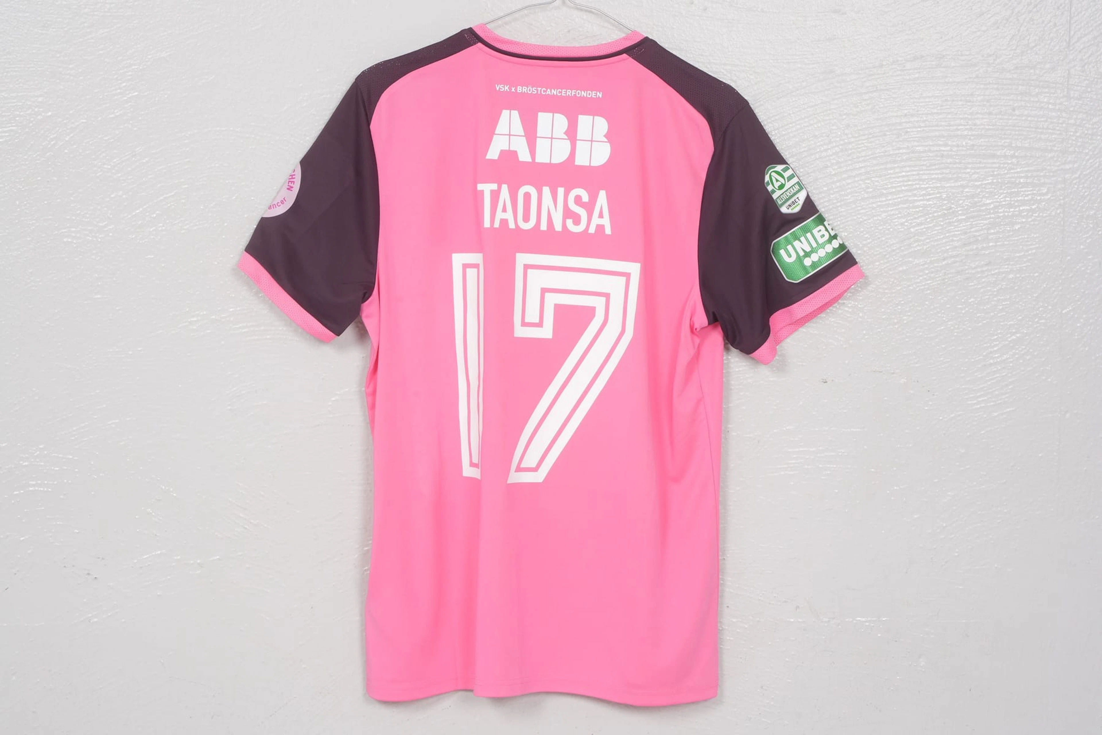 AXEL TAONSA, matchtröja, (L), "Rosa matchen", VSK Fotboll, 2026