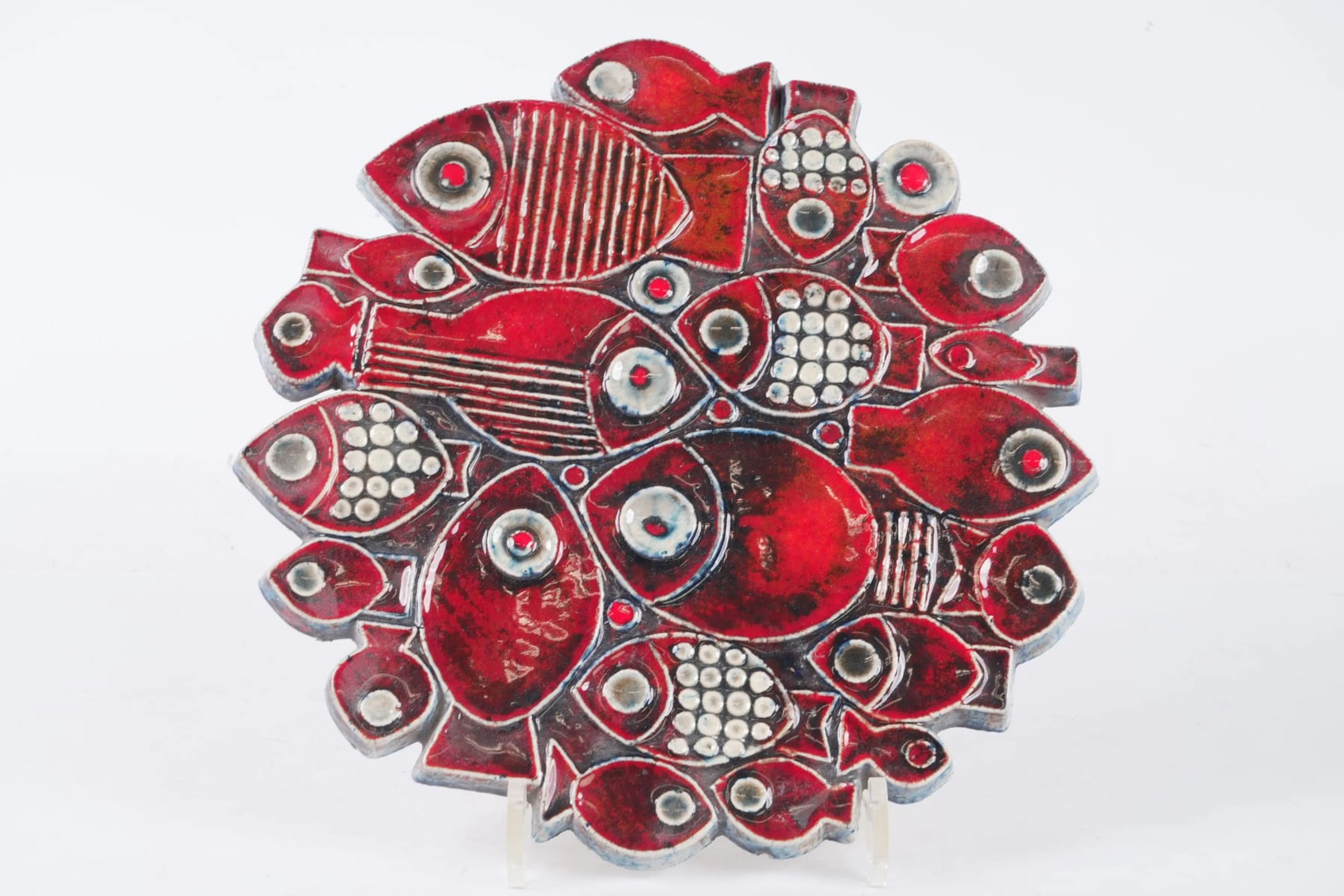 BRITT-LOUISE SUNDELL (1928-2011), väggrelief, Gustavsberg