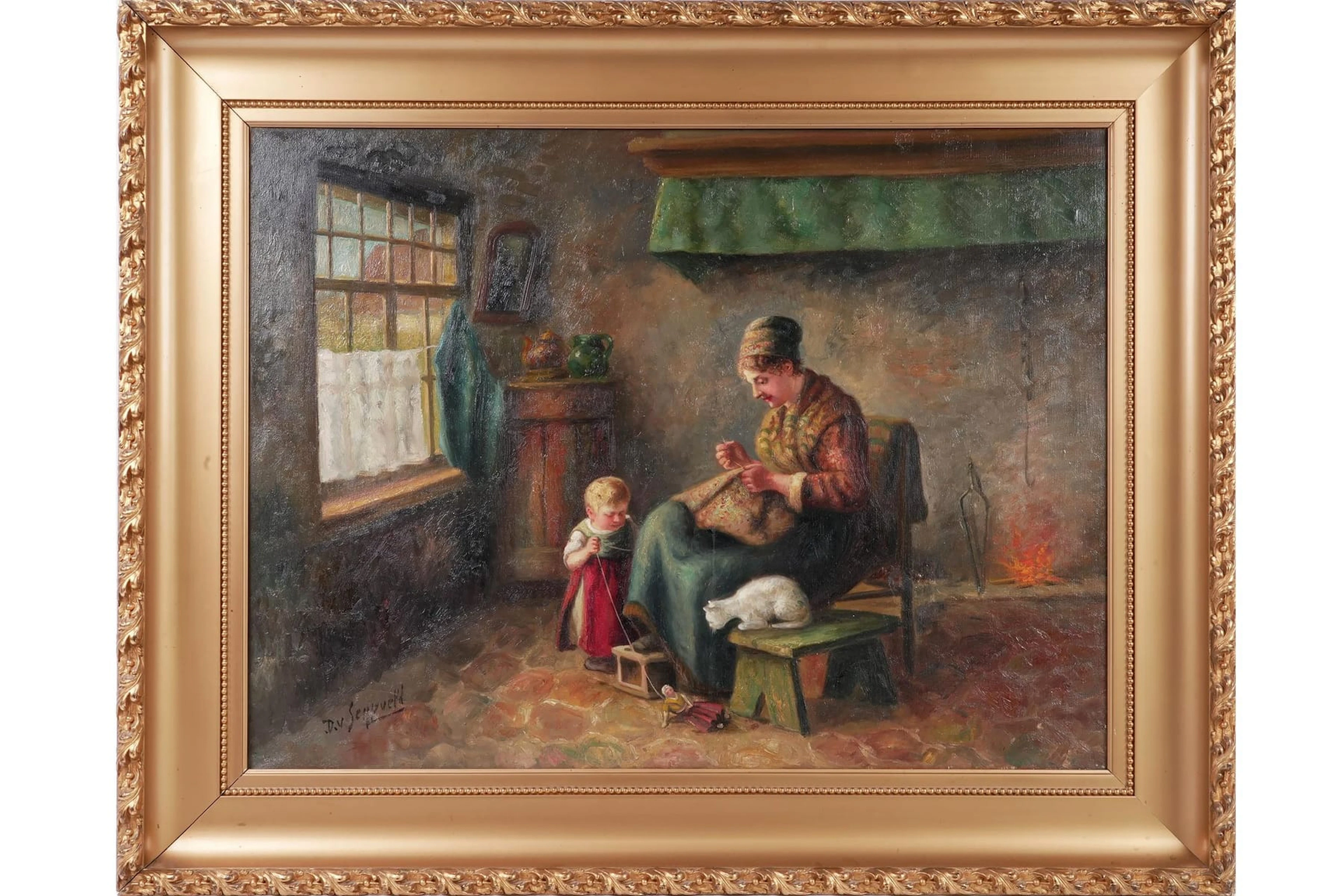 OIDENTIFIERAD KONSTNÄR, olja på duk, runt år 1900