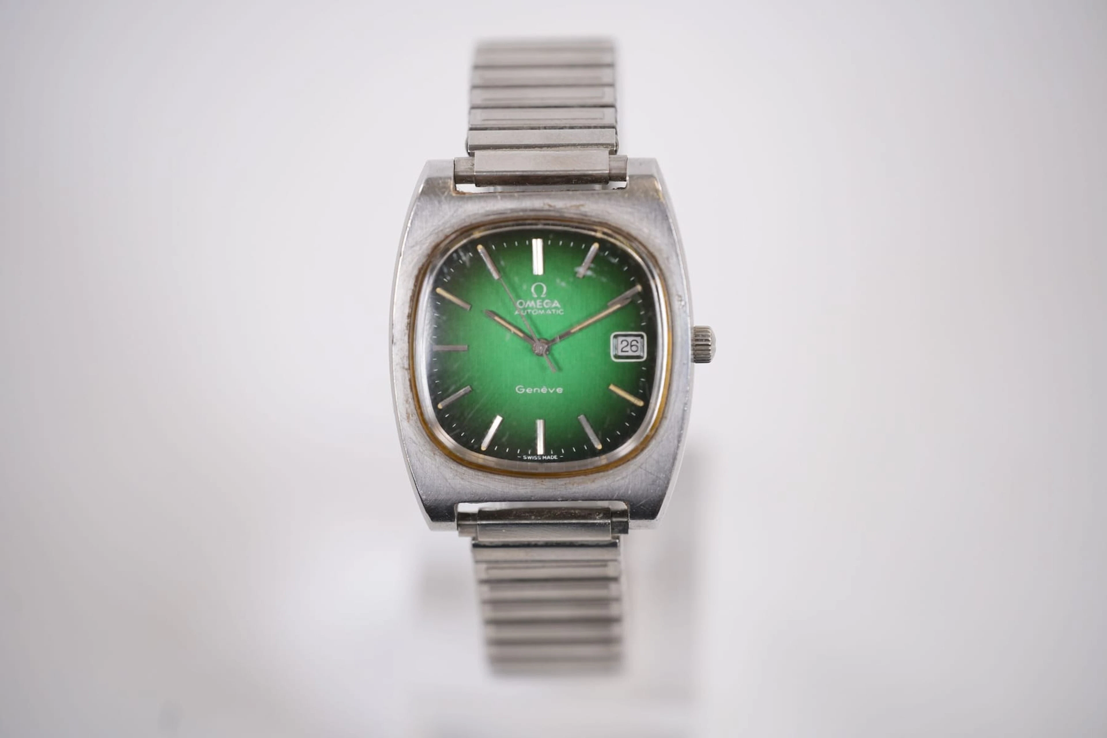 ARMBANDSUR, Omega Automatic Genéve, stål, 1974