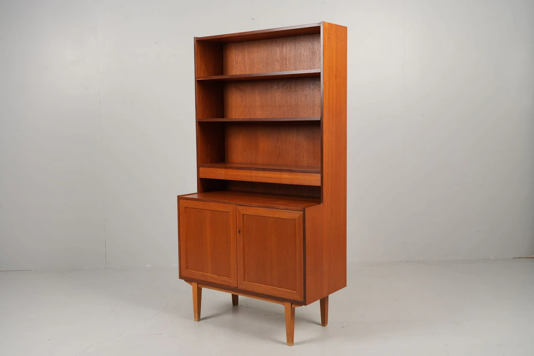 BOKHYLLA med UNDERSKÅP, teak, 1950/1960-tal