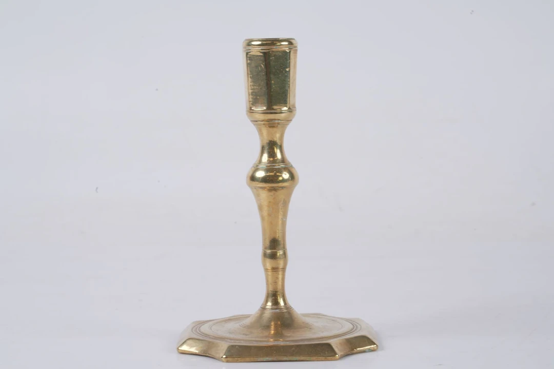 LJUSSTAKE, mässing, sengustaviansk, 1700-tal