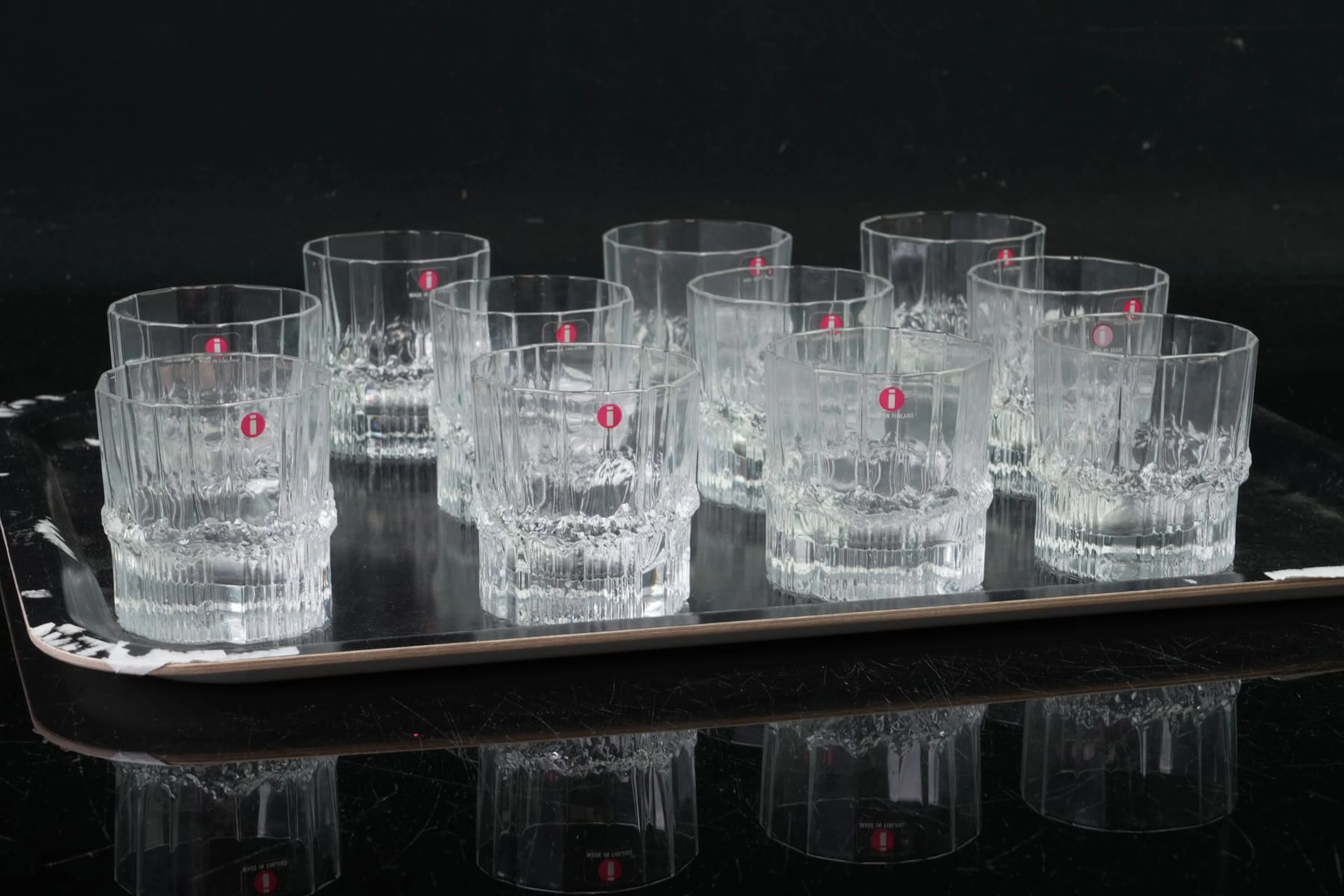 TAPIO WIRKKALA (1915-1985), selterglas, 11 st, "Pallas", Iittala
