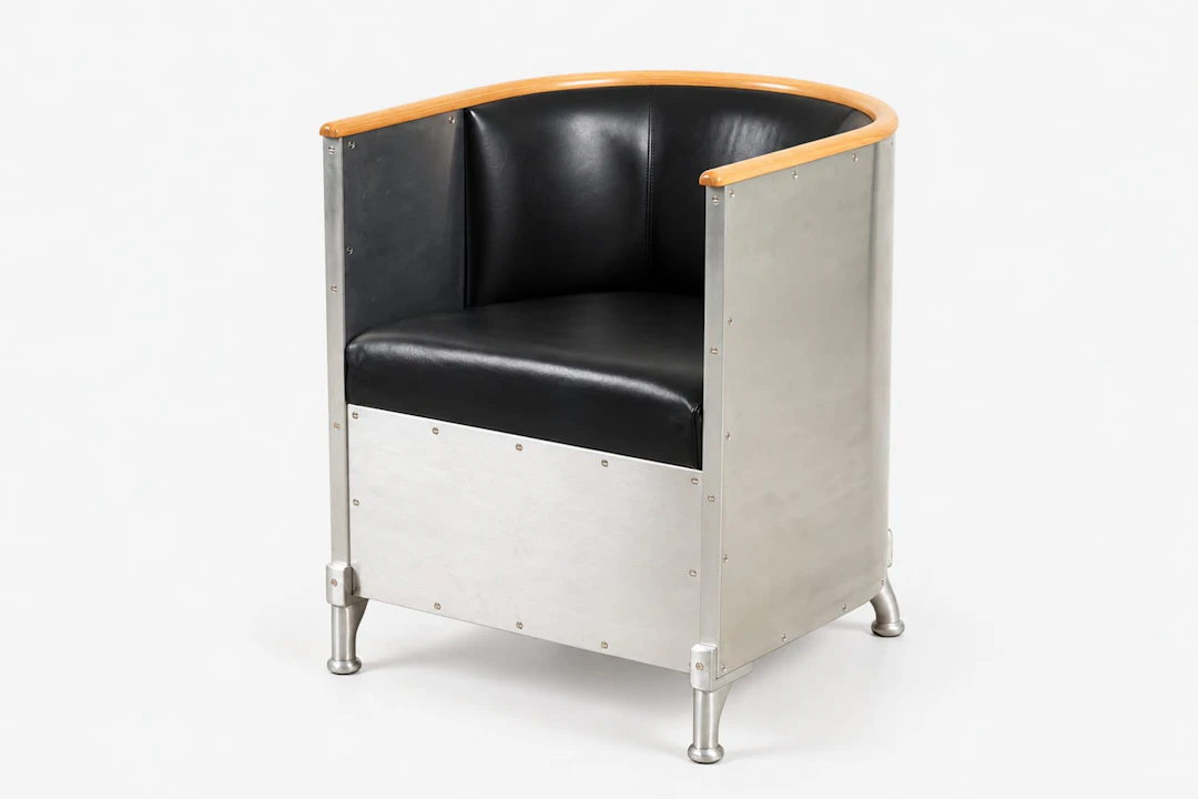 MATS THESELIUS (1956), fåtölj, "Aluminium" Källemo, 2018