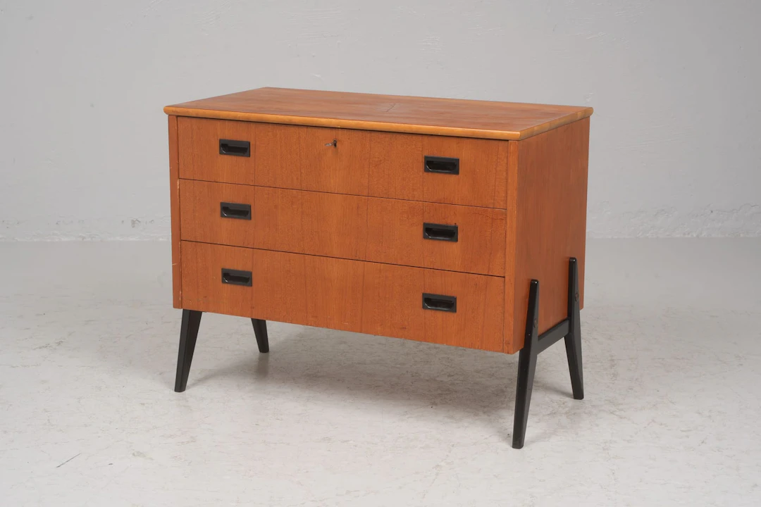 BYRÅ, teak, 1950/1960-tal