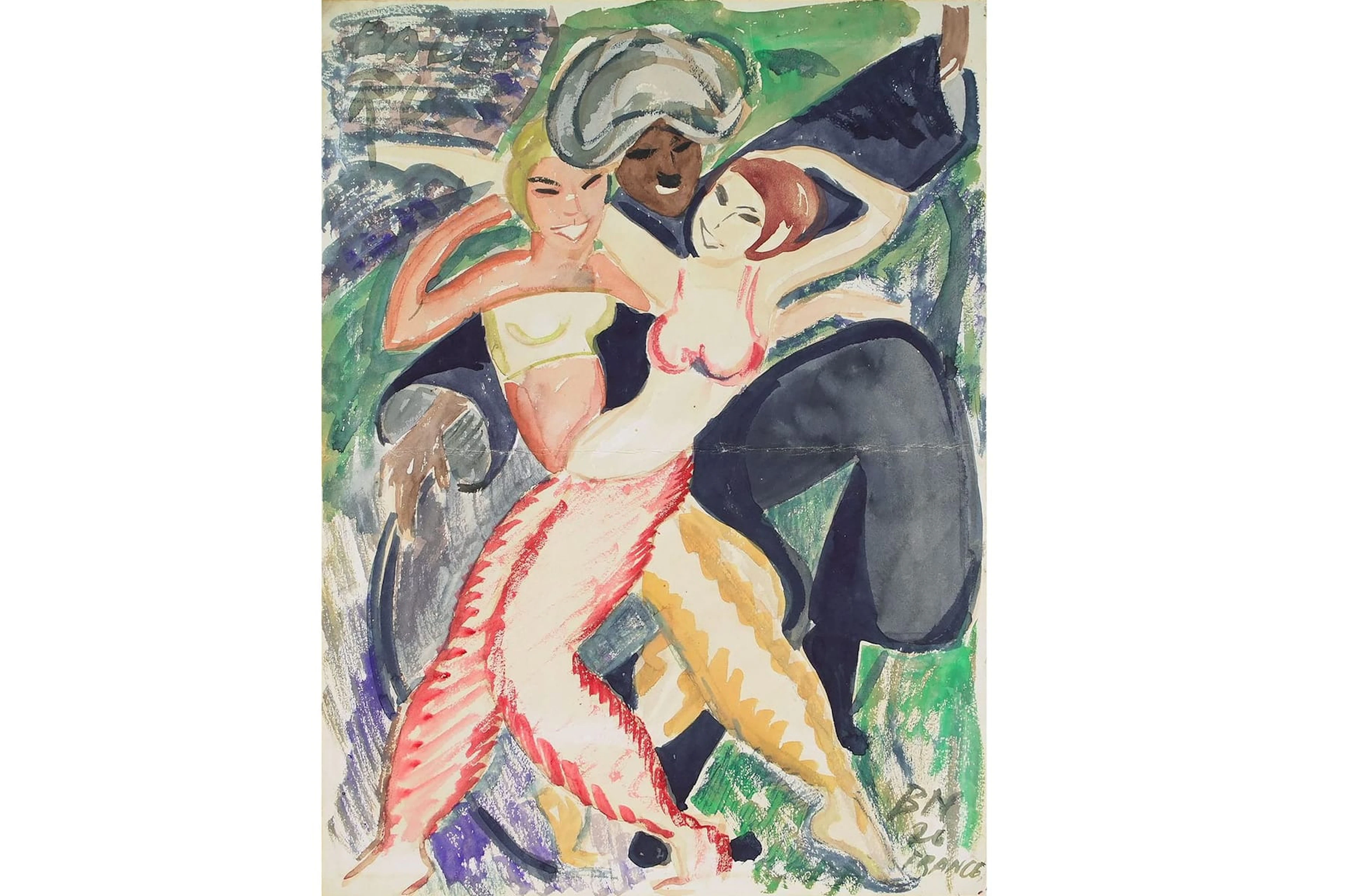 BRITA NORDENCREUTZ (1899-1982), akvarell, "Ballet Russ"