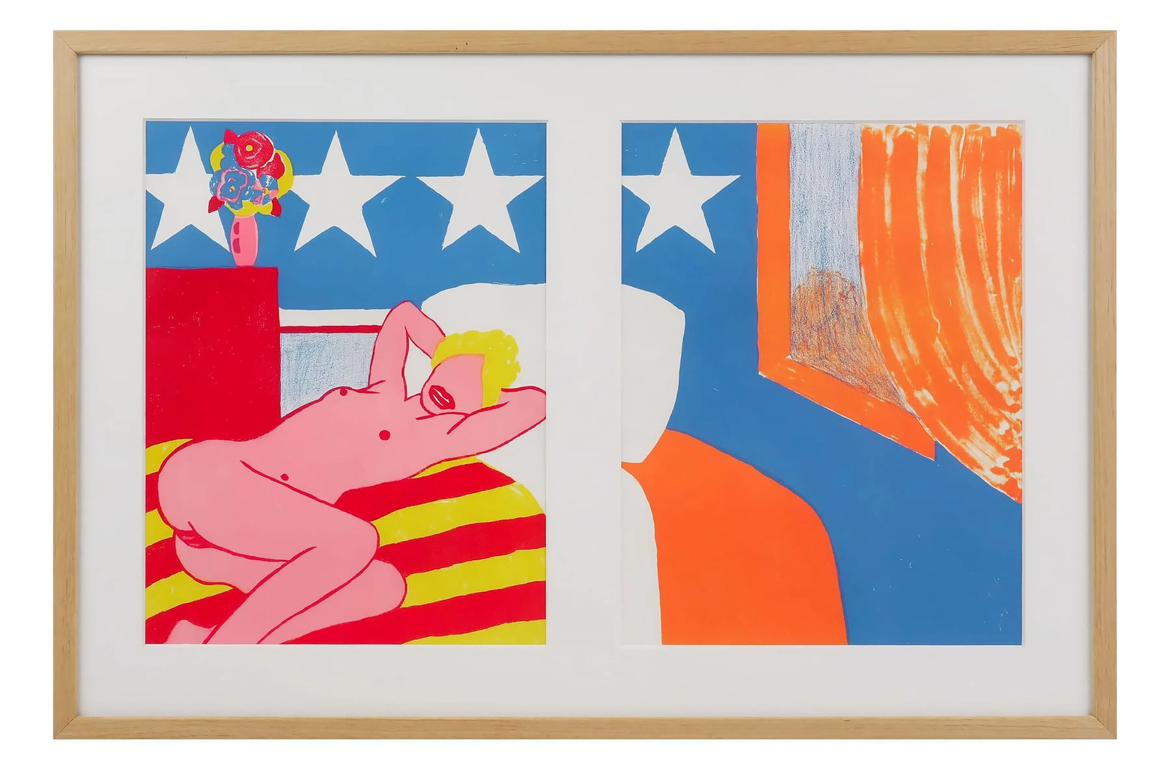TOM WESSELMANN (USA, 1931-2004), efter, färglitografi, diptyk