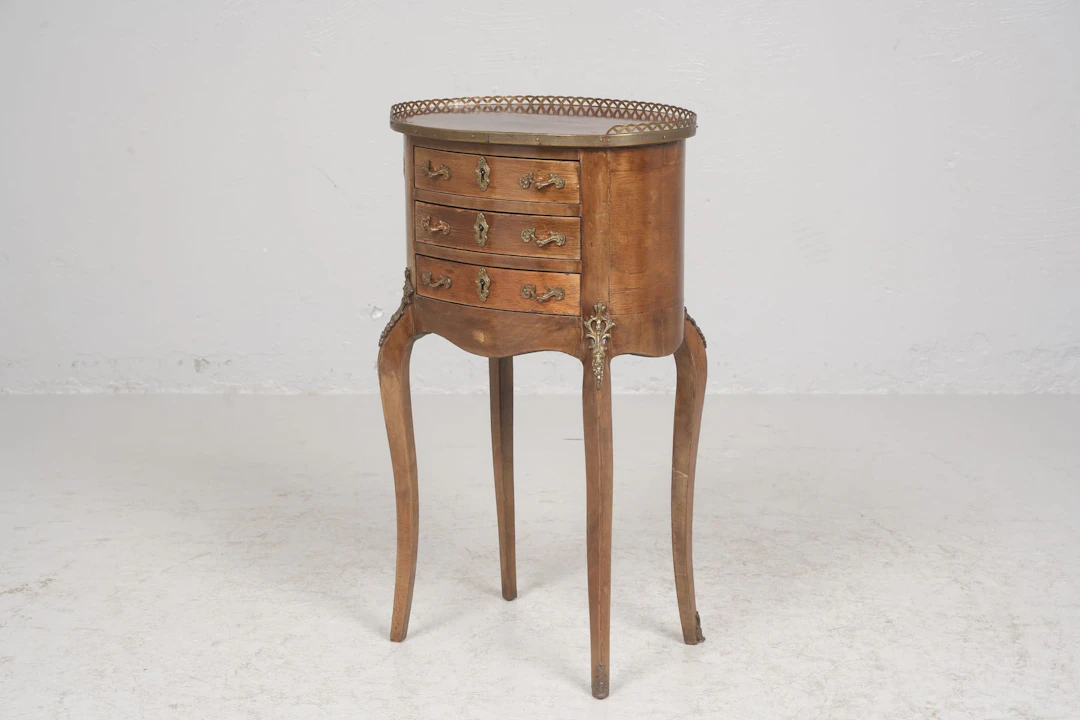 SIDOBORD, mahogny, fransk rokoko-stil, 1940/1950-tal