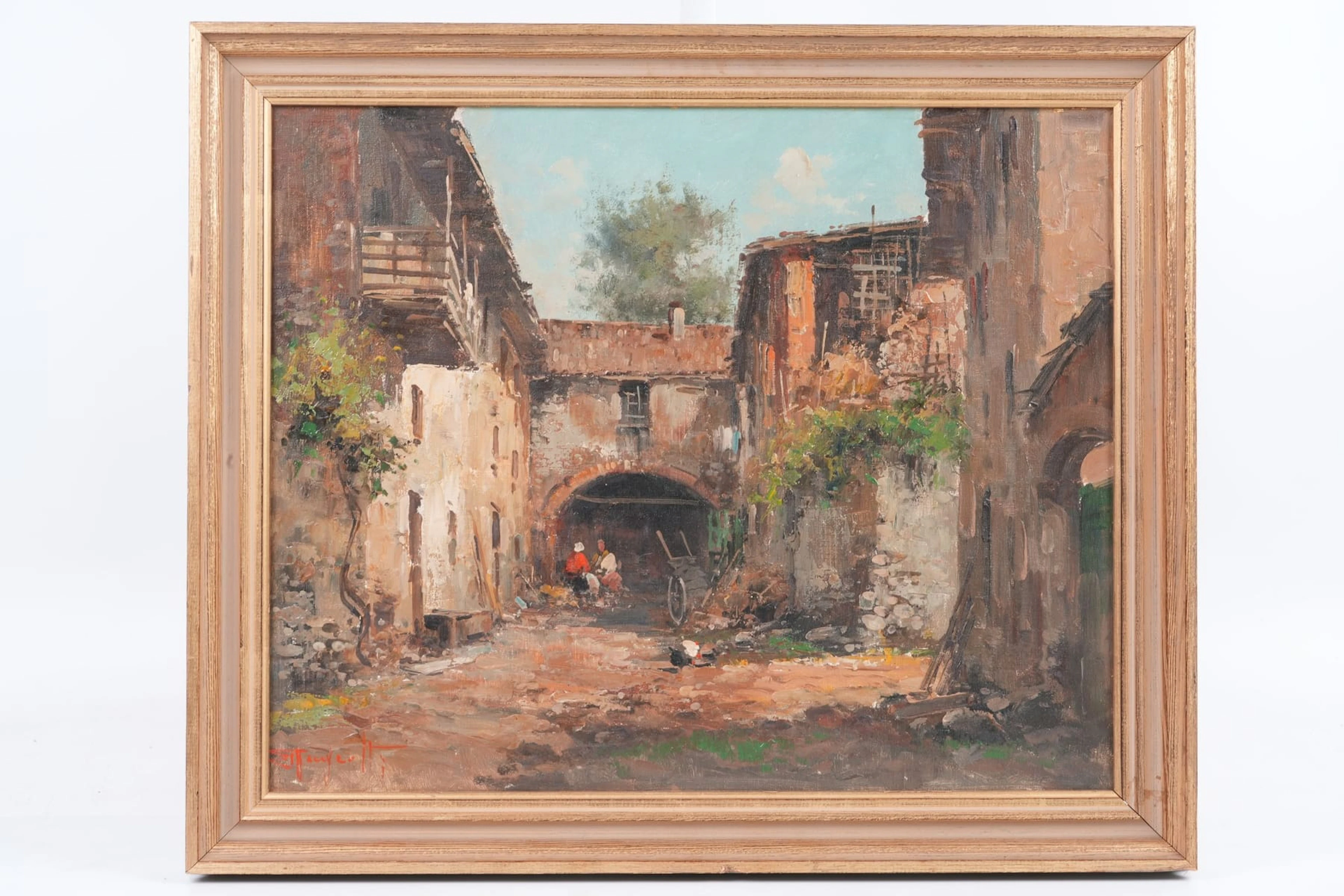 ERCOLE MAGROTTI (Italien, 1890-1967), olja på duk