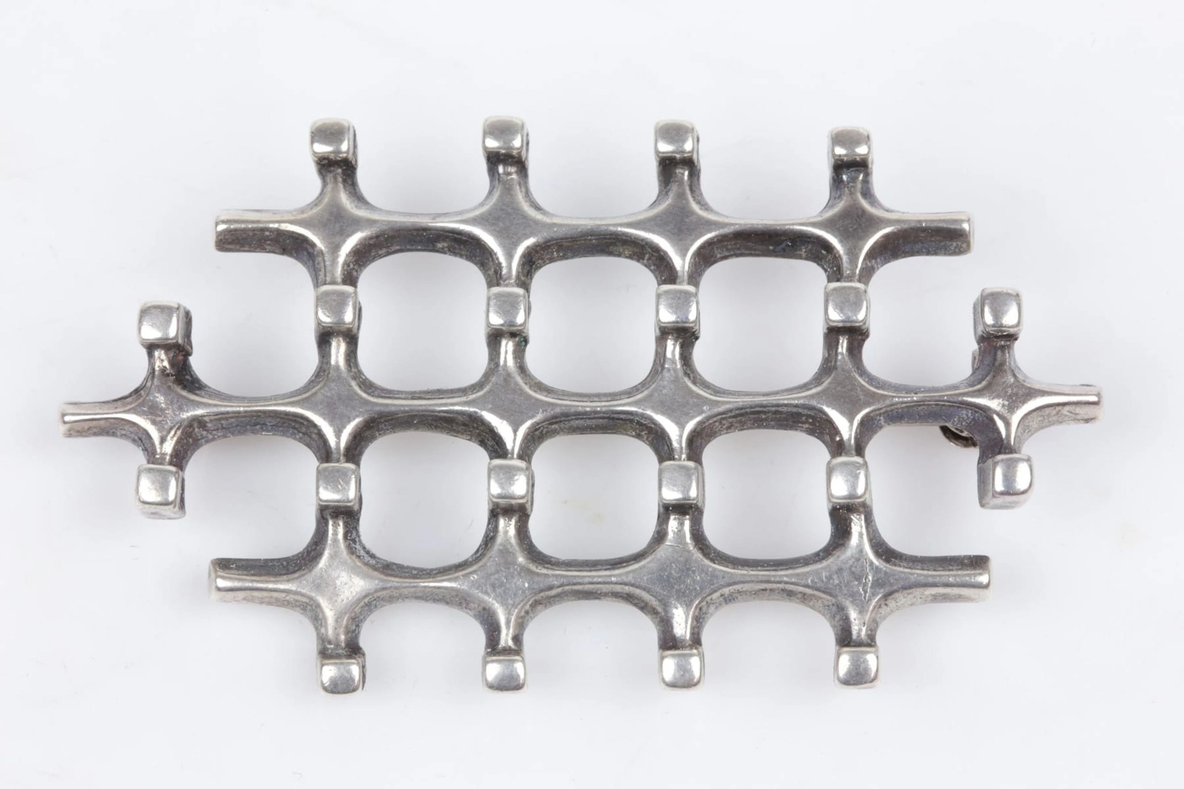 MARIANNE BERG (1935), brosch, silver, David Andersen, Norge, 1960/1970-tal