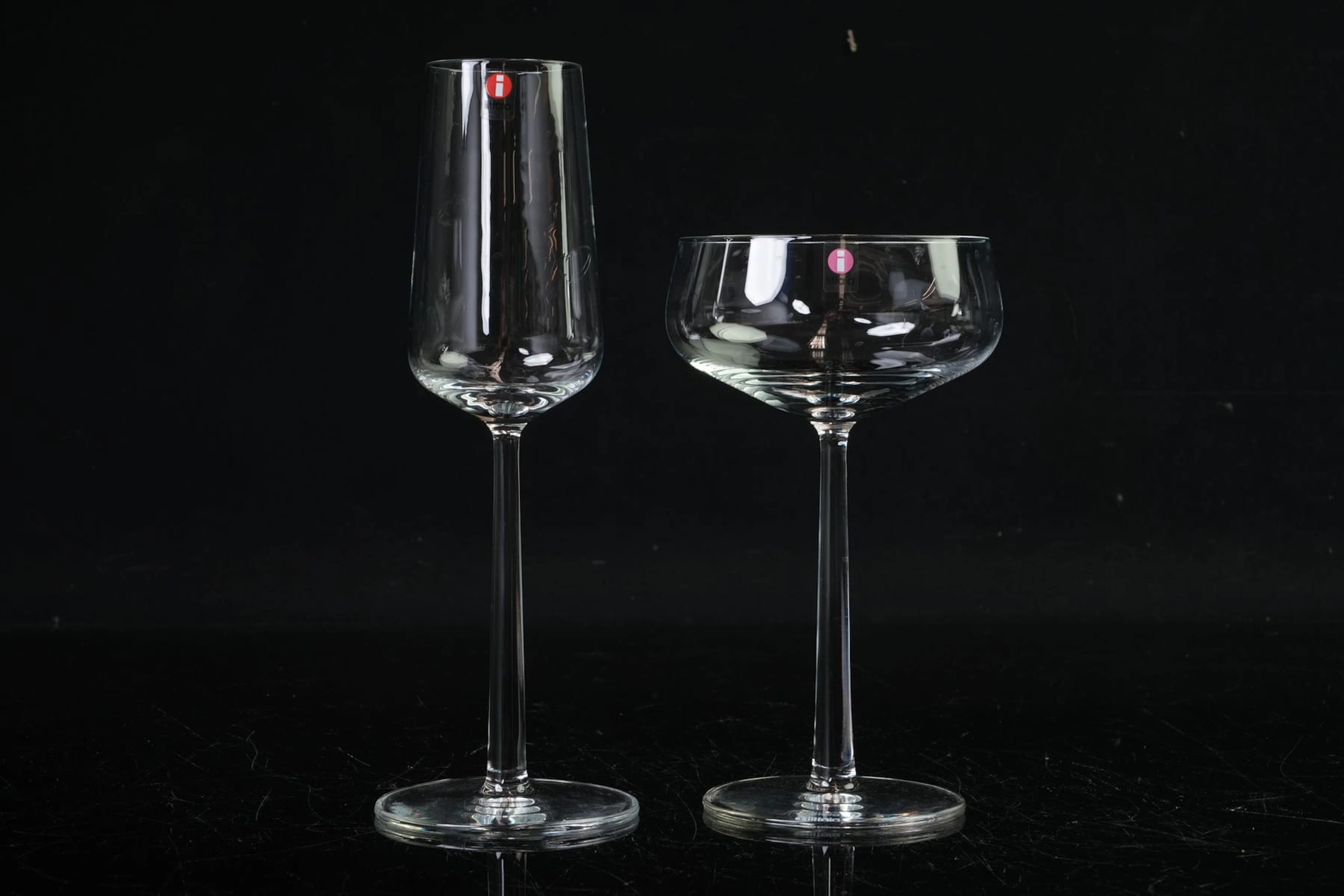 ALFREDO HÄBERLI (1964), champagneglas, 4 st, samt champagnekupor