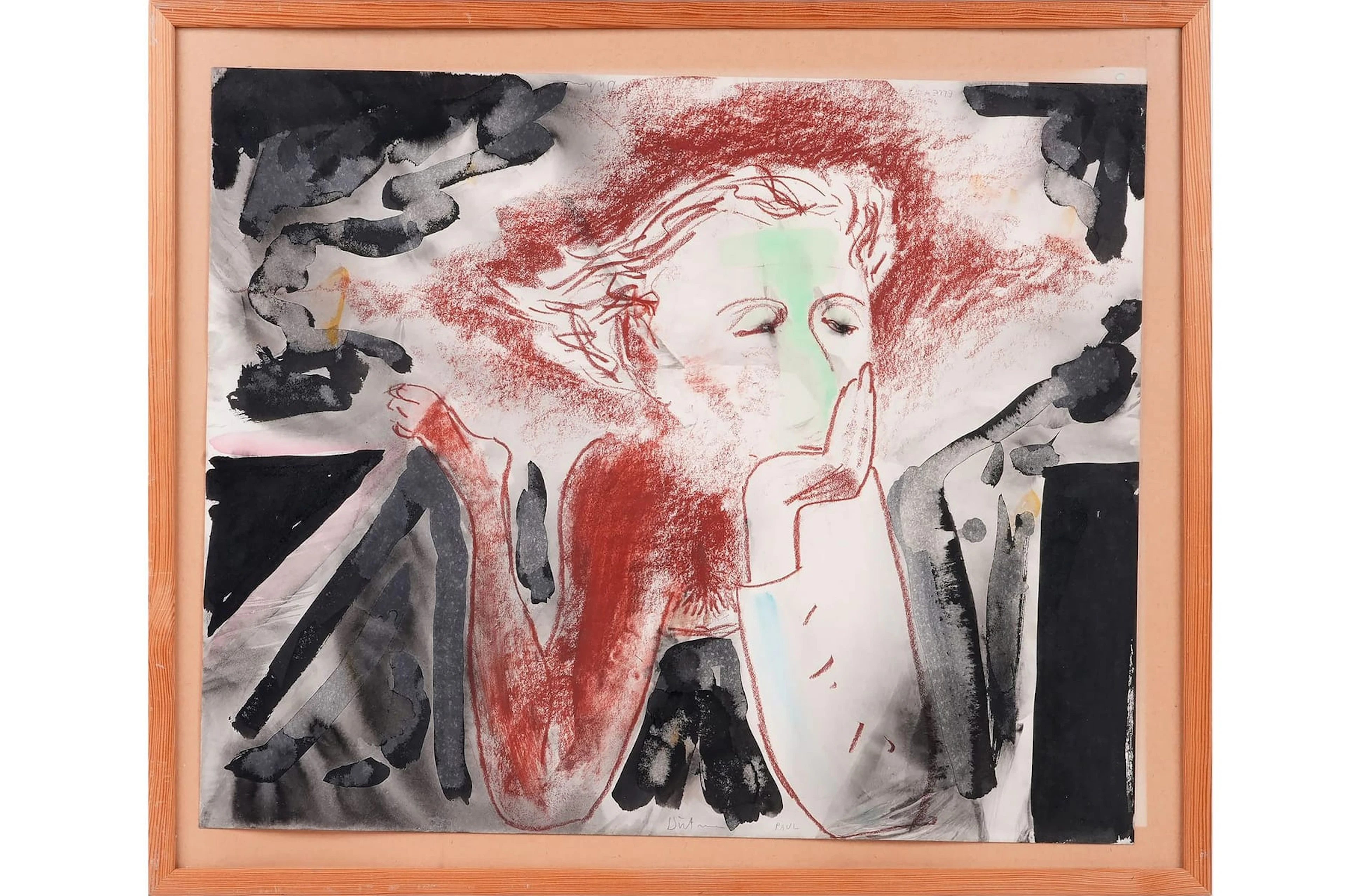 ERIK DIETMAN (1937-2002), blandteknik, "Paul / Ellé"