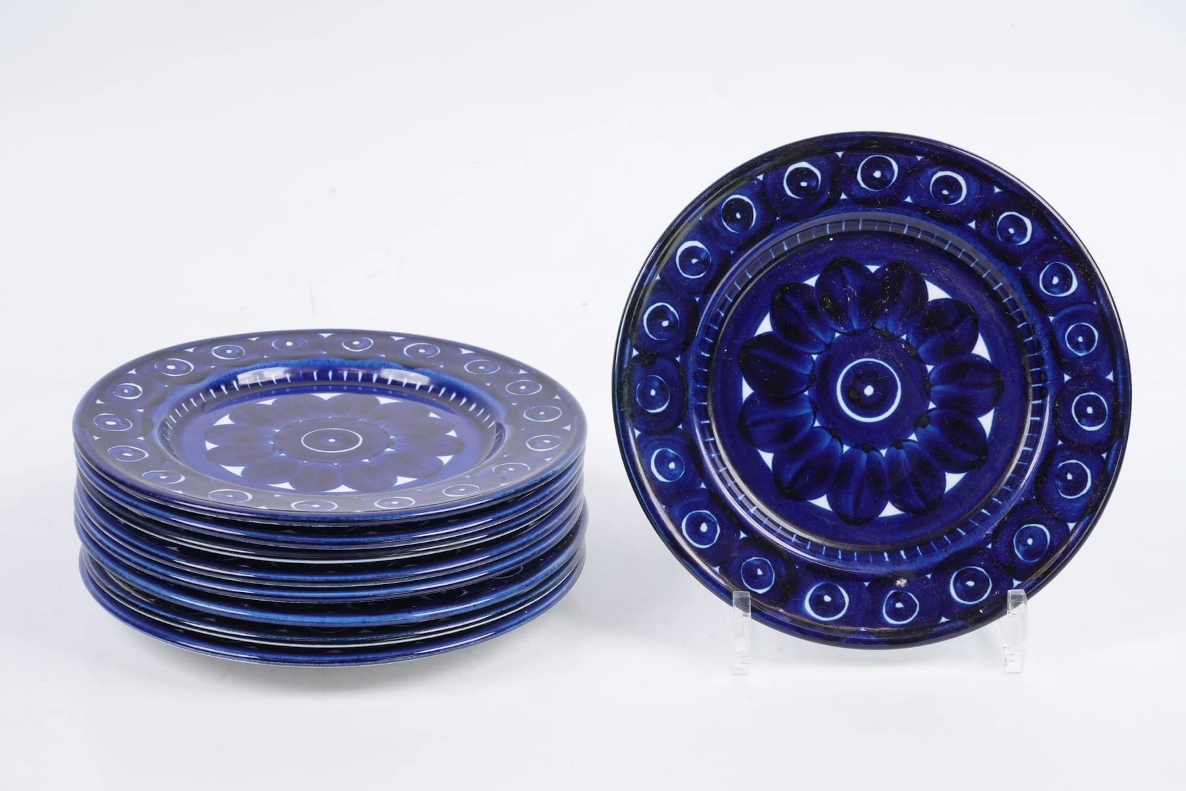 ULLA PROCOPÉ (1921-1968), assietter, 9 st, "Valencia", Arabia