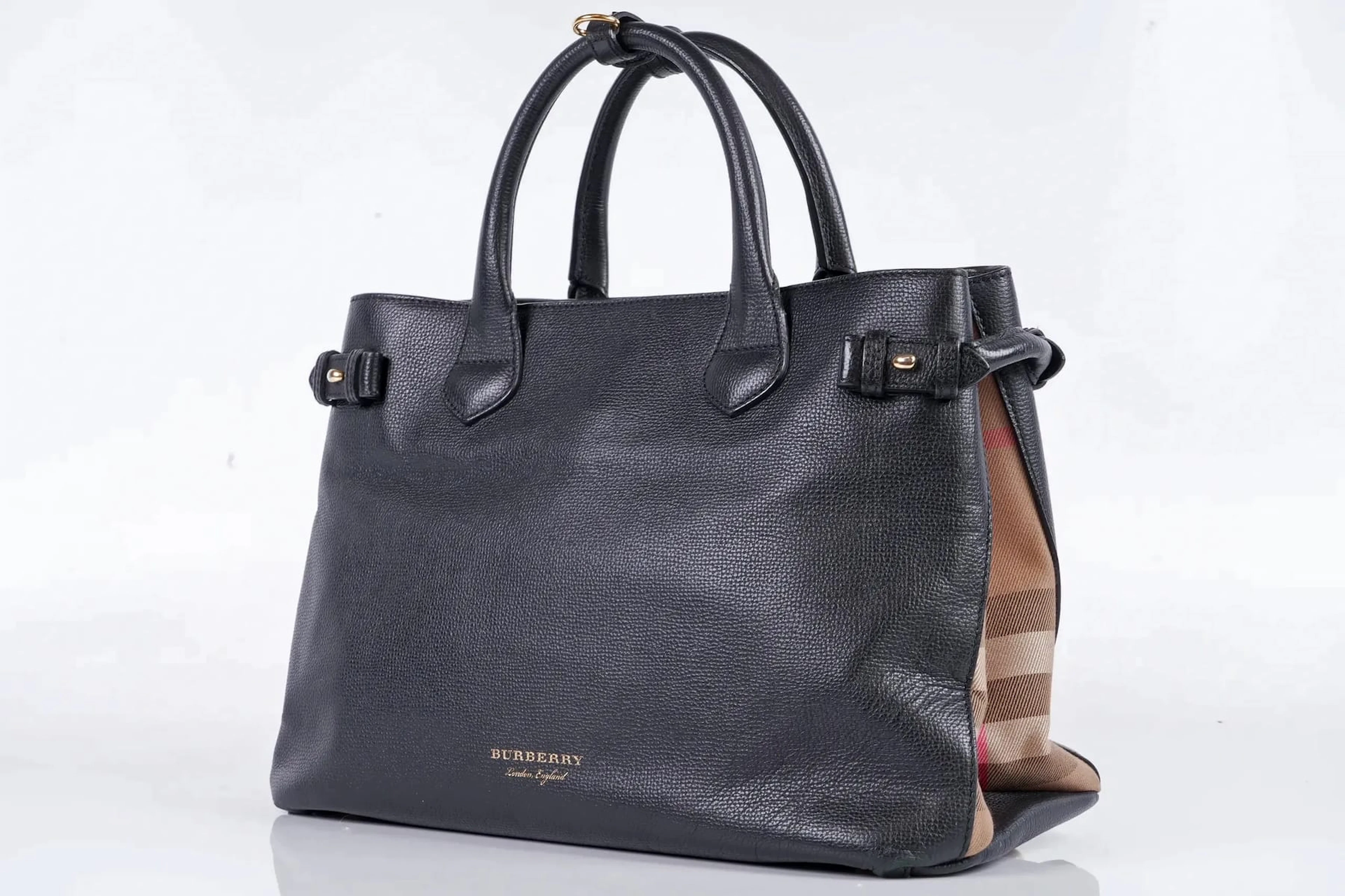 HANDVÄSKA, skinn, "Banner", medium, Burberry, England